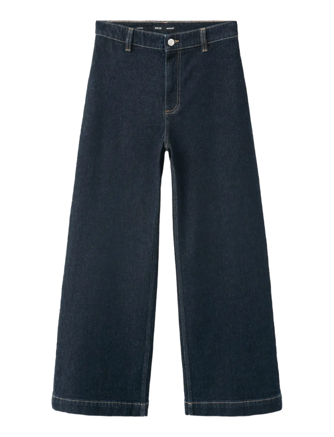 Mango - Catherin culotte high-rise jeans - culottes - open blue - 1