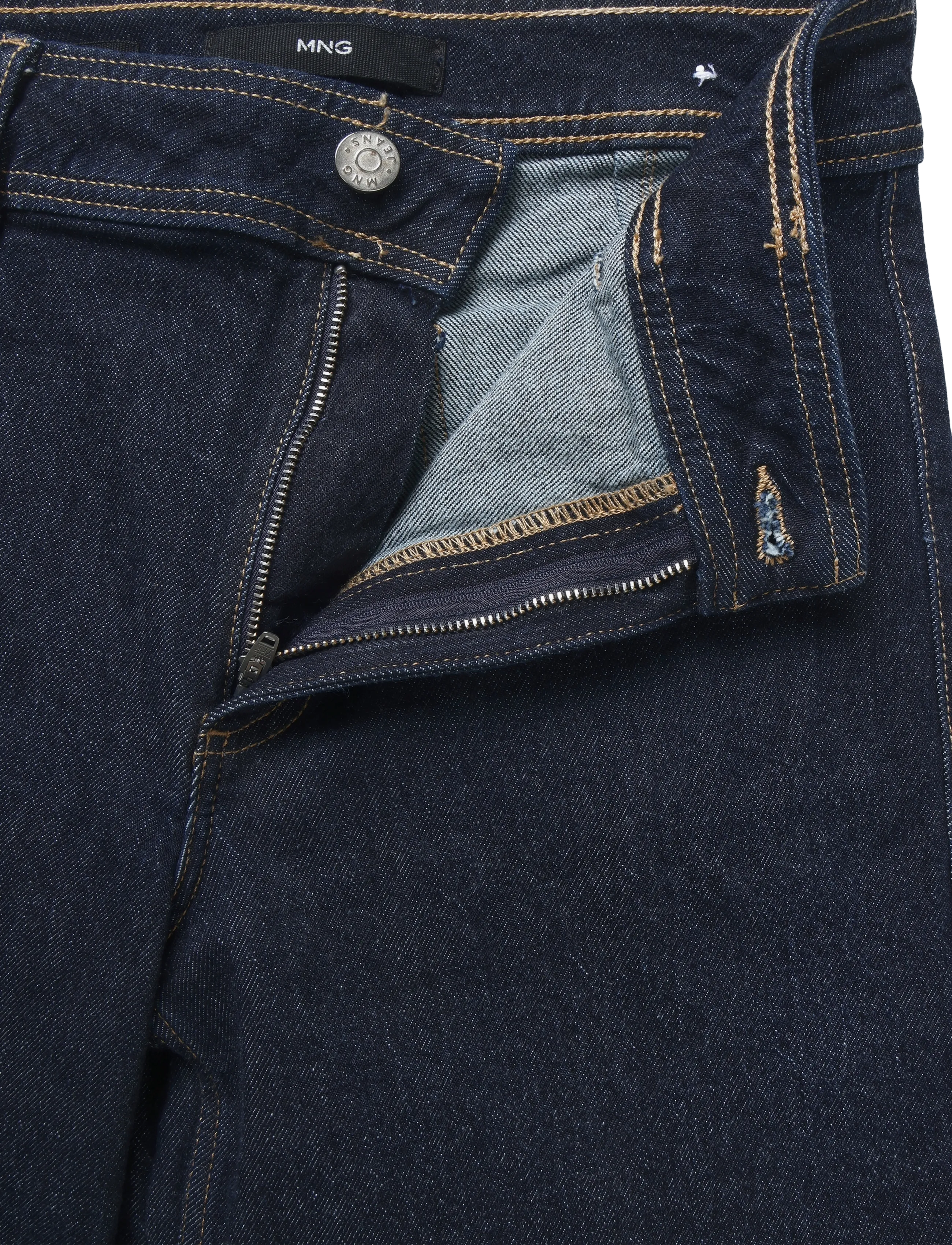 Mango - Catherin culotte high-rise jeans - culottes - open blue - 4