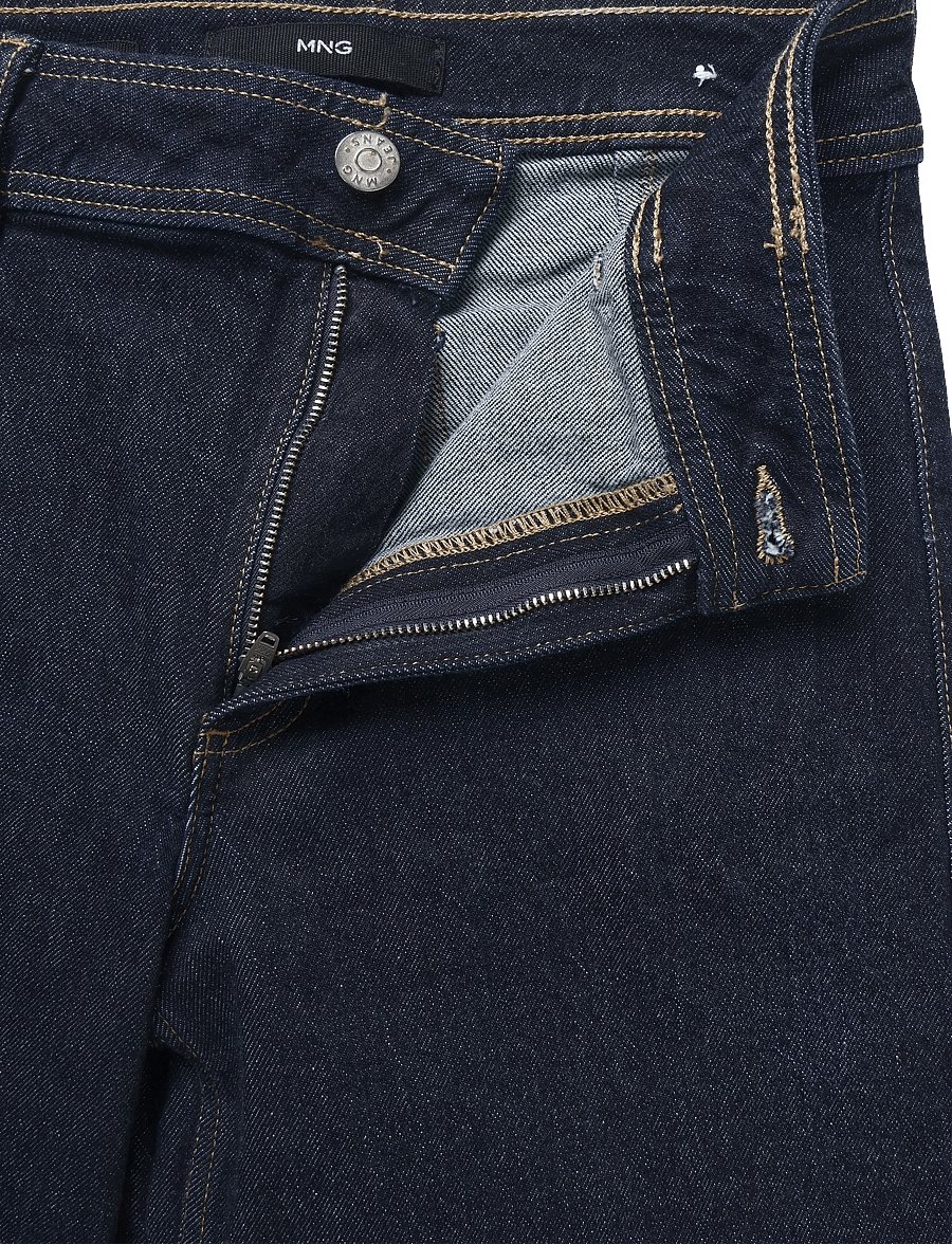 Mango - Catherin culotte high-rise jeans - culottes - open blue - 4