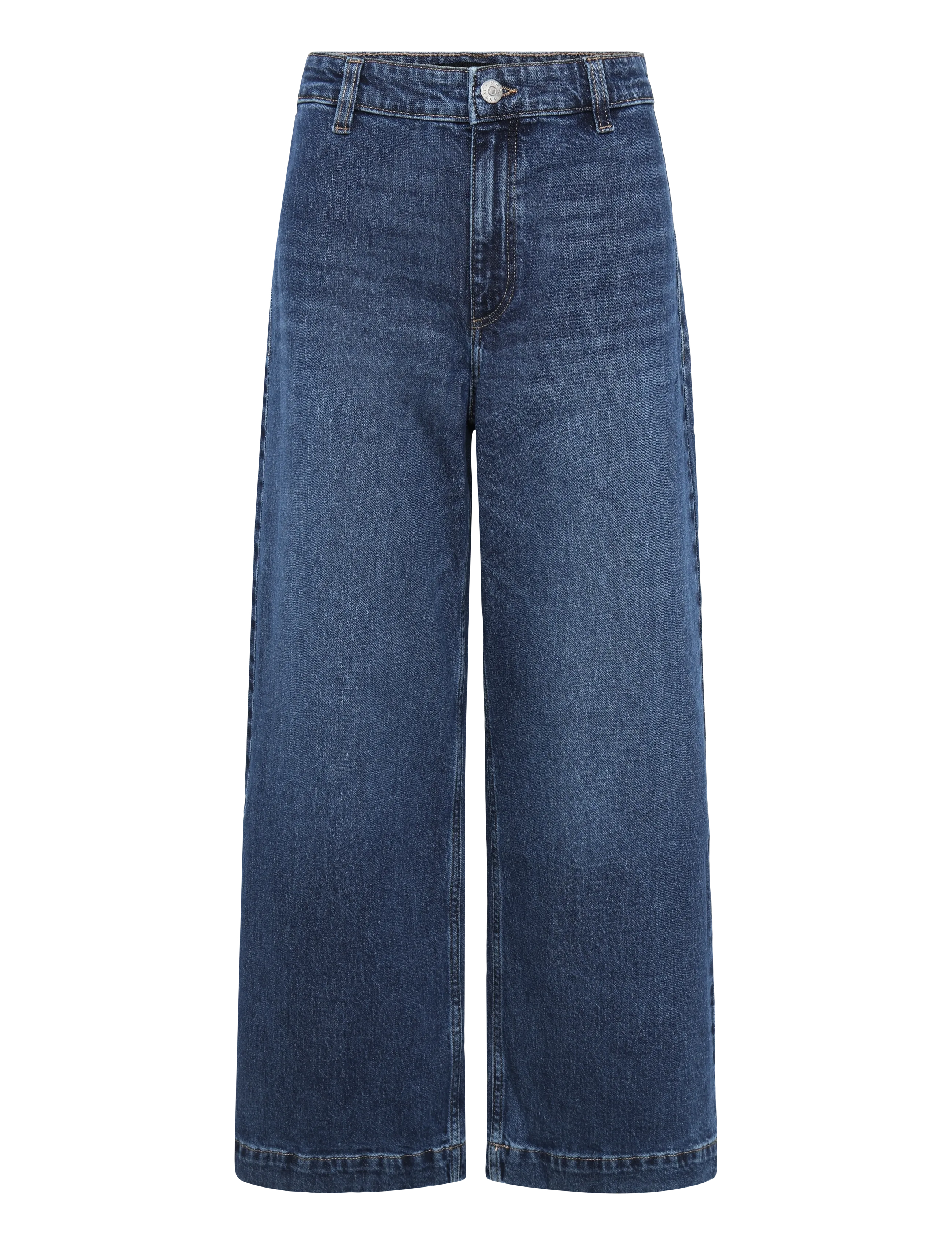 Mango - Catherin culotte high-rise jeans - culottes - open blue - 1