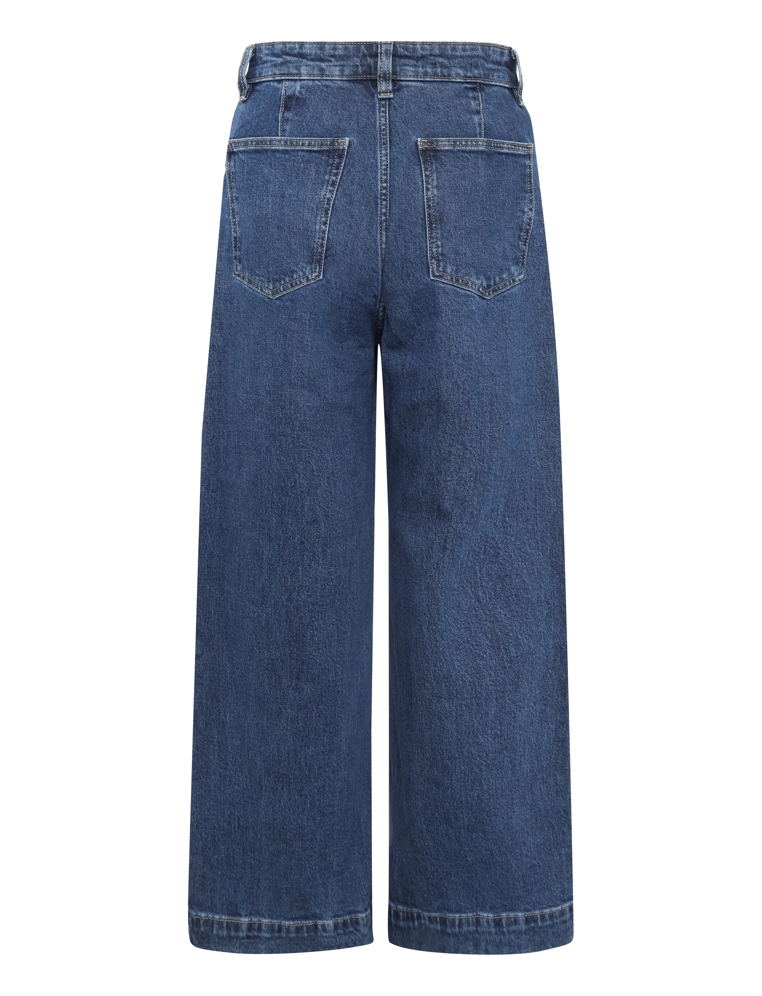 Mango - Catherin culotte high-rise jeans - culottes - open blue - 2