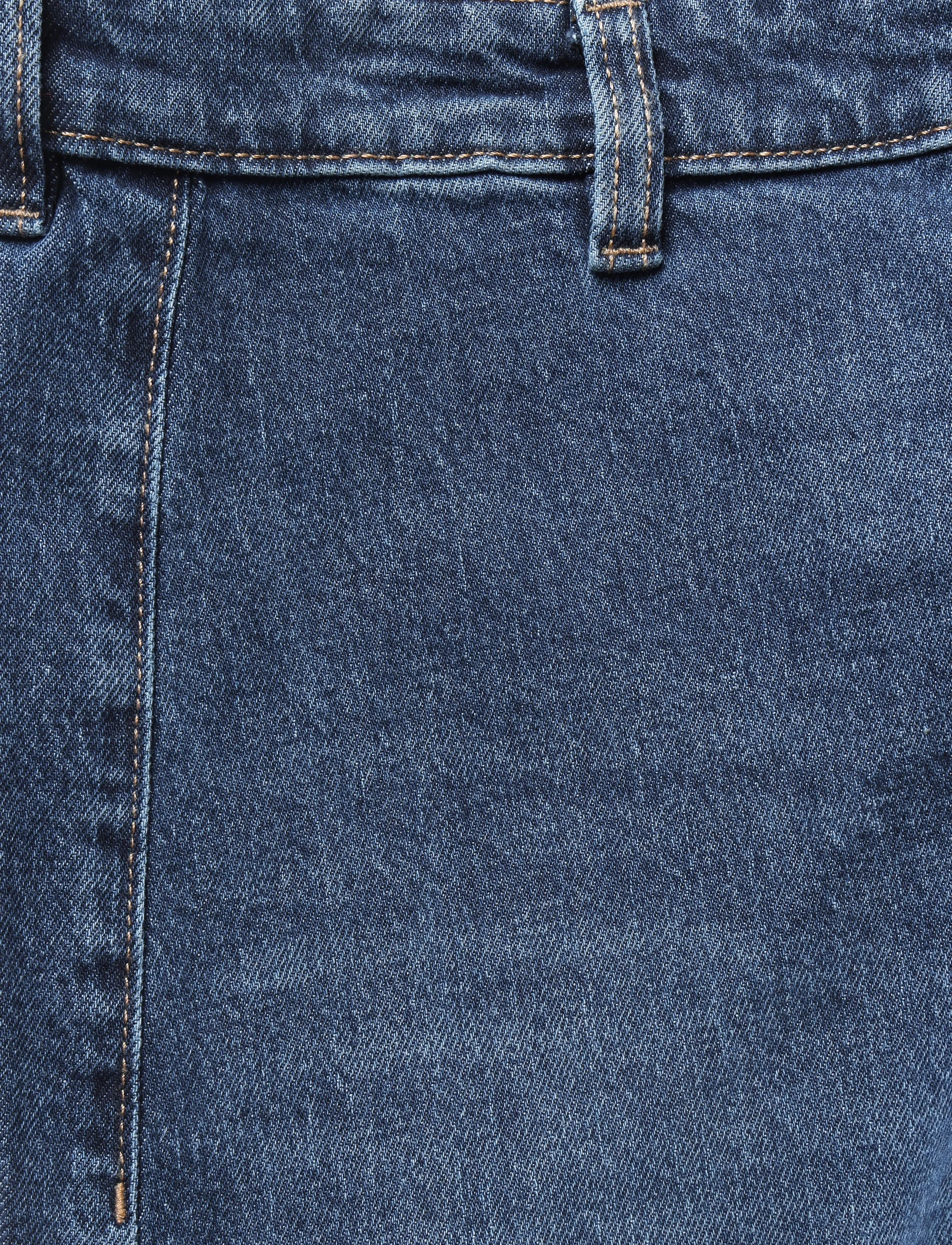 Mango - Catherin culotte high-rise jeans - culottes - open blue - 4
