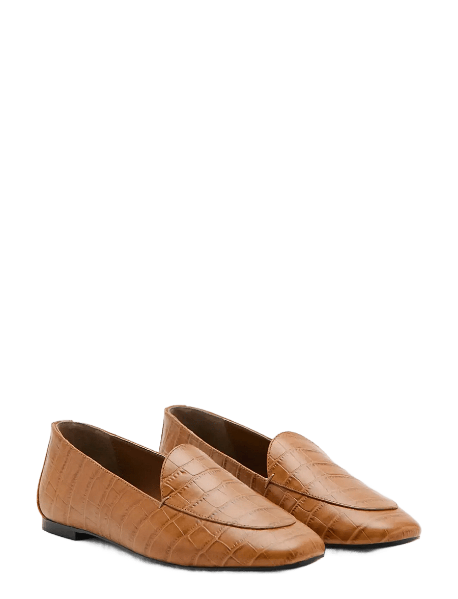 Mango - Leather loafers - mode trends - dark brown - 1