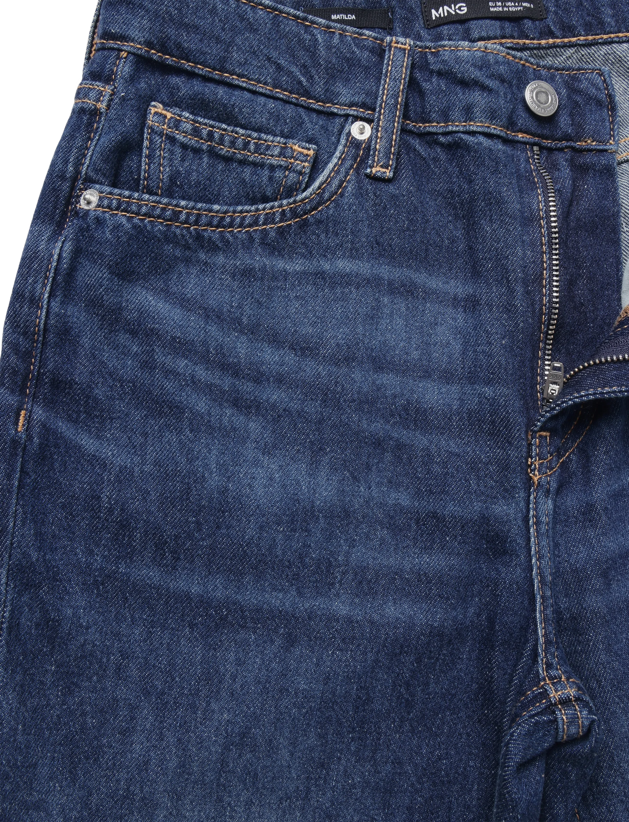 Mango - Matilda high-rise straight jeans - raka jeans - open blue - 4