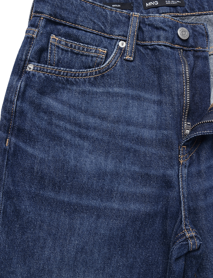 Mango - Matilda high-rise straight jeans - raka jeans - open blue - 4