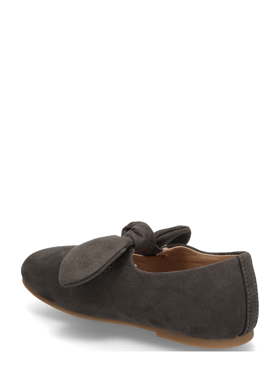 Mango - Suede effect bow ballet flats - ballerinaskor & slip-ons - charcoal - 1