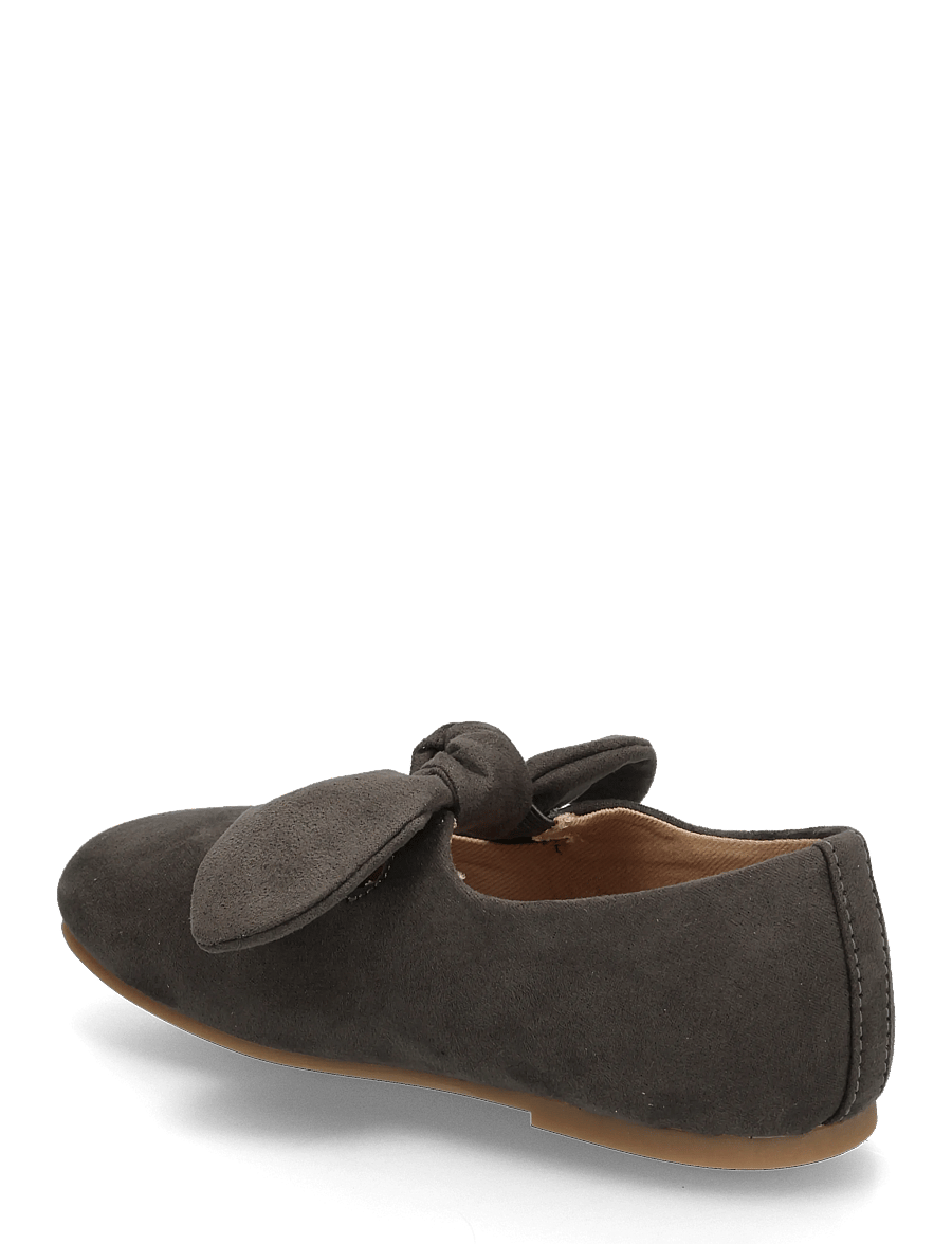Mango - Suede effect bow ballet flats - ballerinaer & slip ons - charcoal - 1