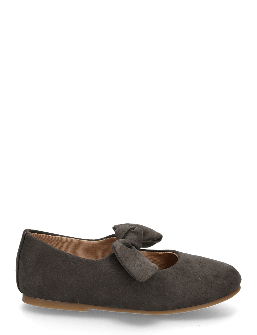 Mango - Suede effect bow ballet flats - ballerinaer & slip ons - charcoal - 2