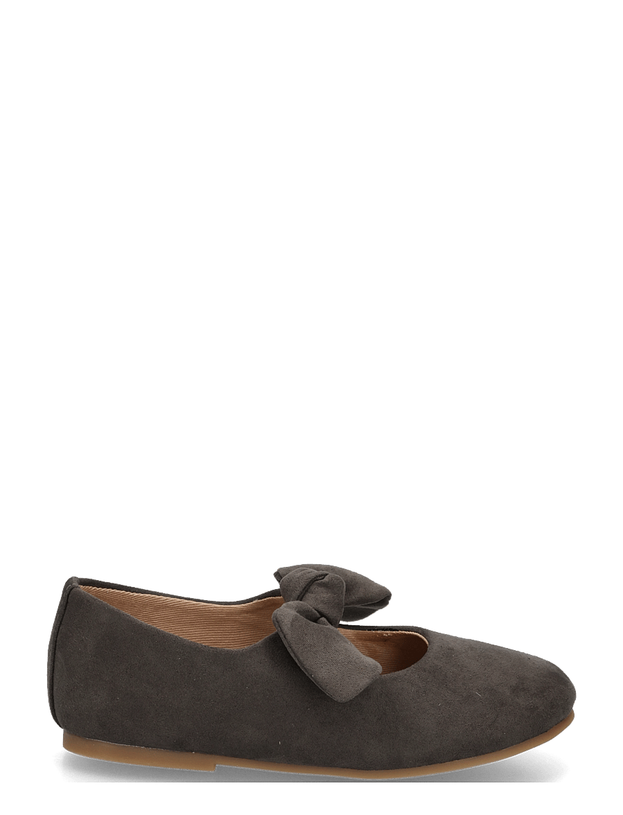 Mango - Suede effect bow ballet flats - ballerinaskor & slip-ons - charcoal - 2