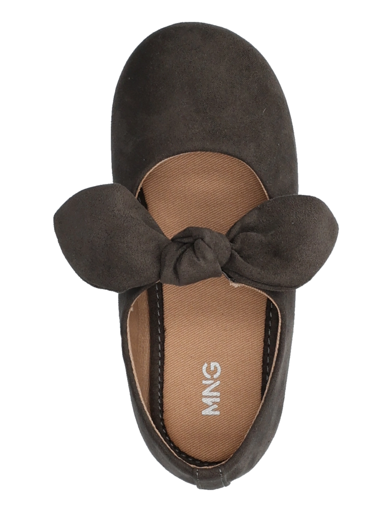 Mango - Suede effect bow ballet flats - ballerinaskor & slip-ons - charcoal - 3