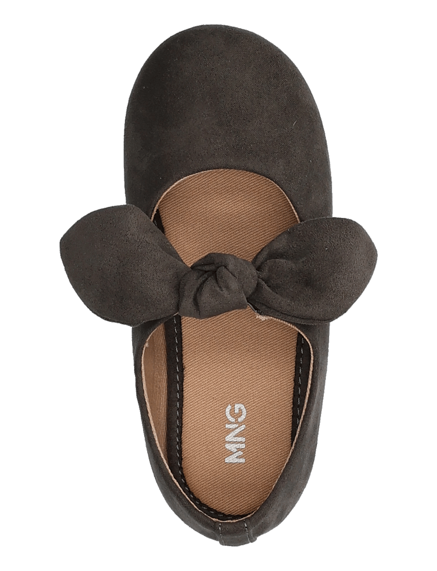 Mango - Suede effect bow ballet flats - ballerinaskor & slip-ons - charcoal - 3