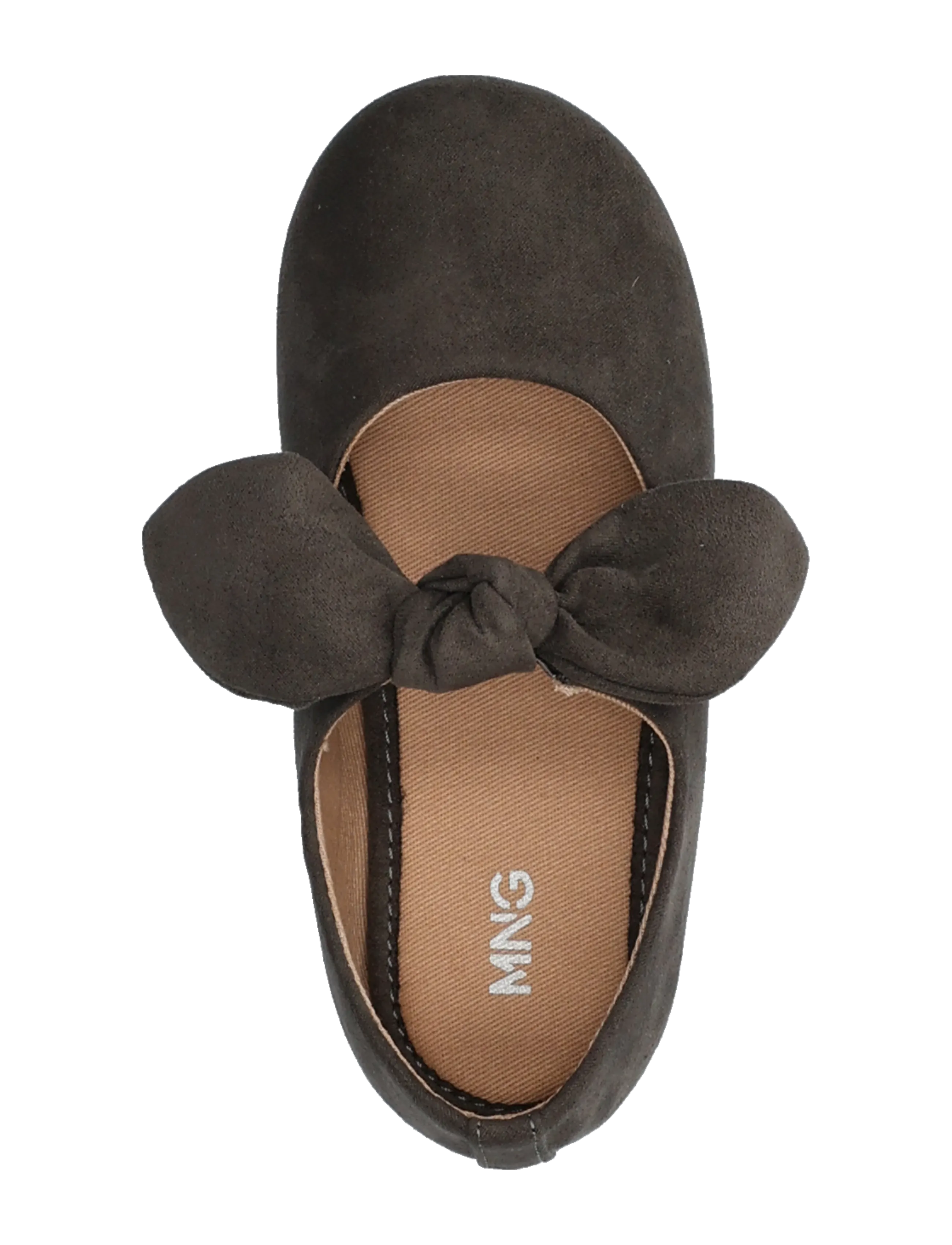 Mango - Suede effect bow ballet flats - ballerinaer & slip ons - charcoal - 3