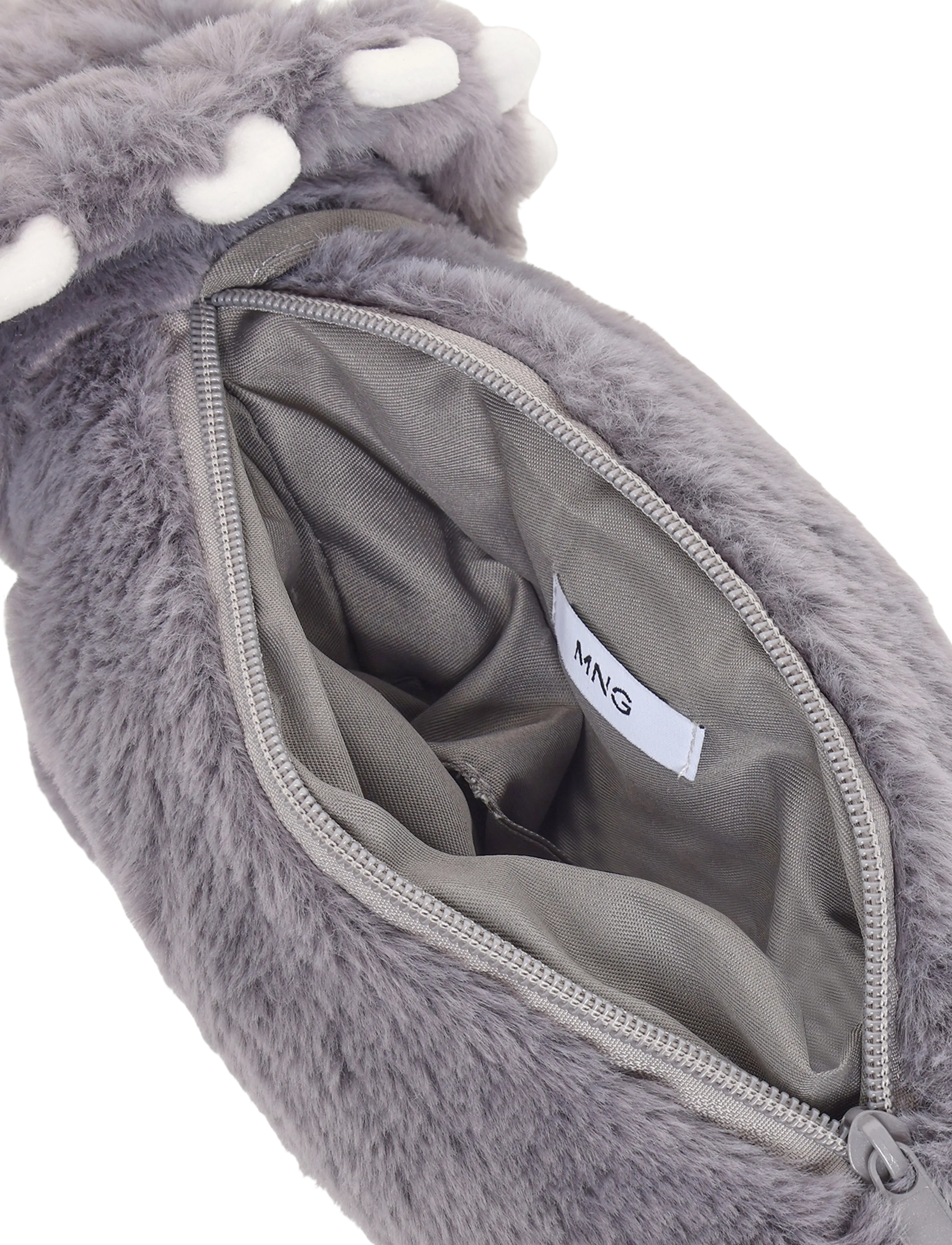 Mango - Dinosaur hair pouch - penalhuse - grey - 3