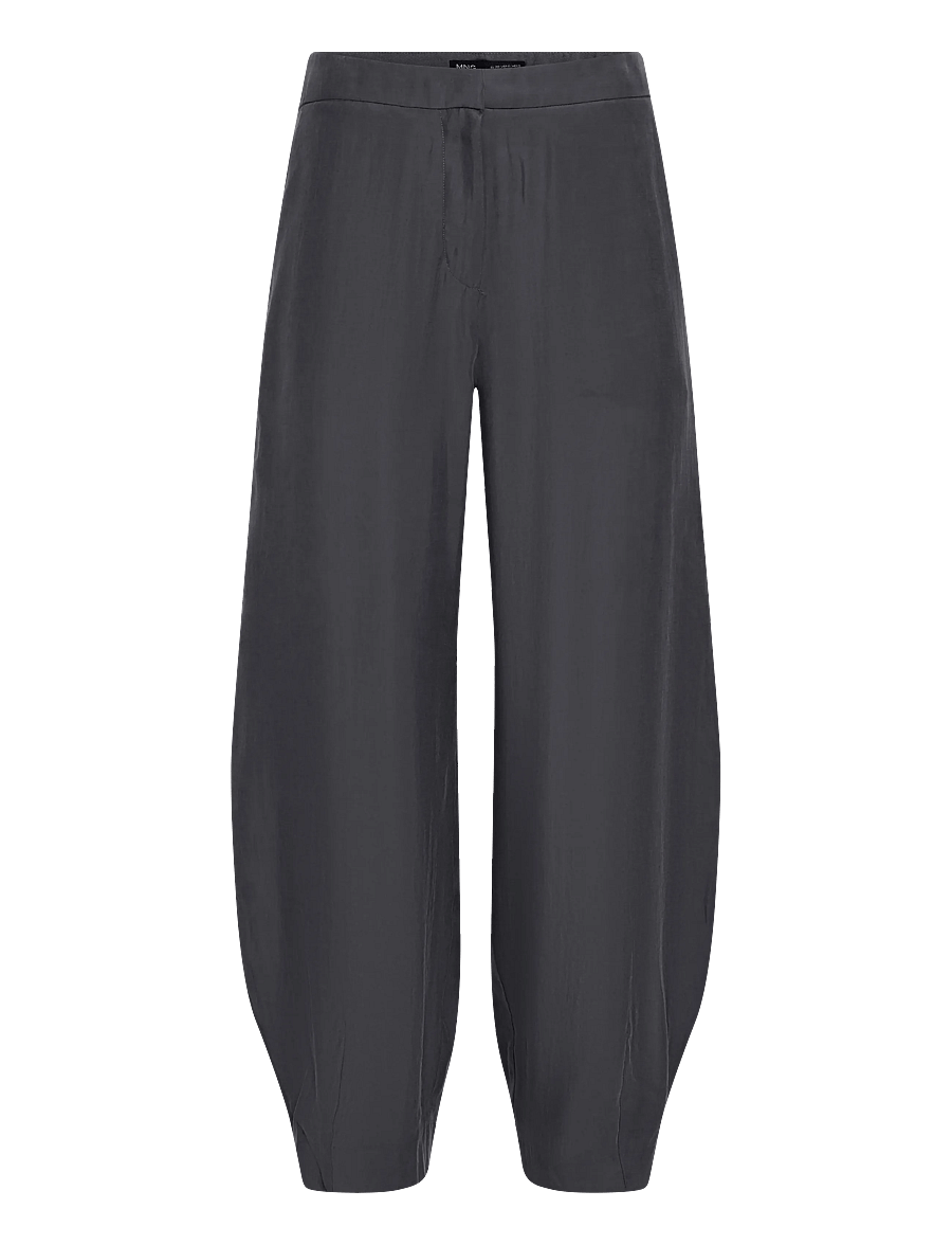 Mango - Modal balloon trousers - barrel-bukser - charcoal - 0