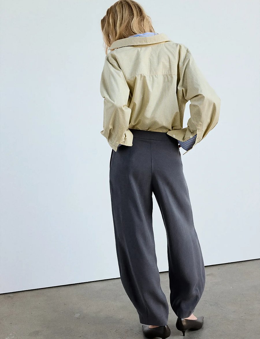 Mango - Modal balloon trousers - barrel-bukser - charcoal - 3