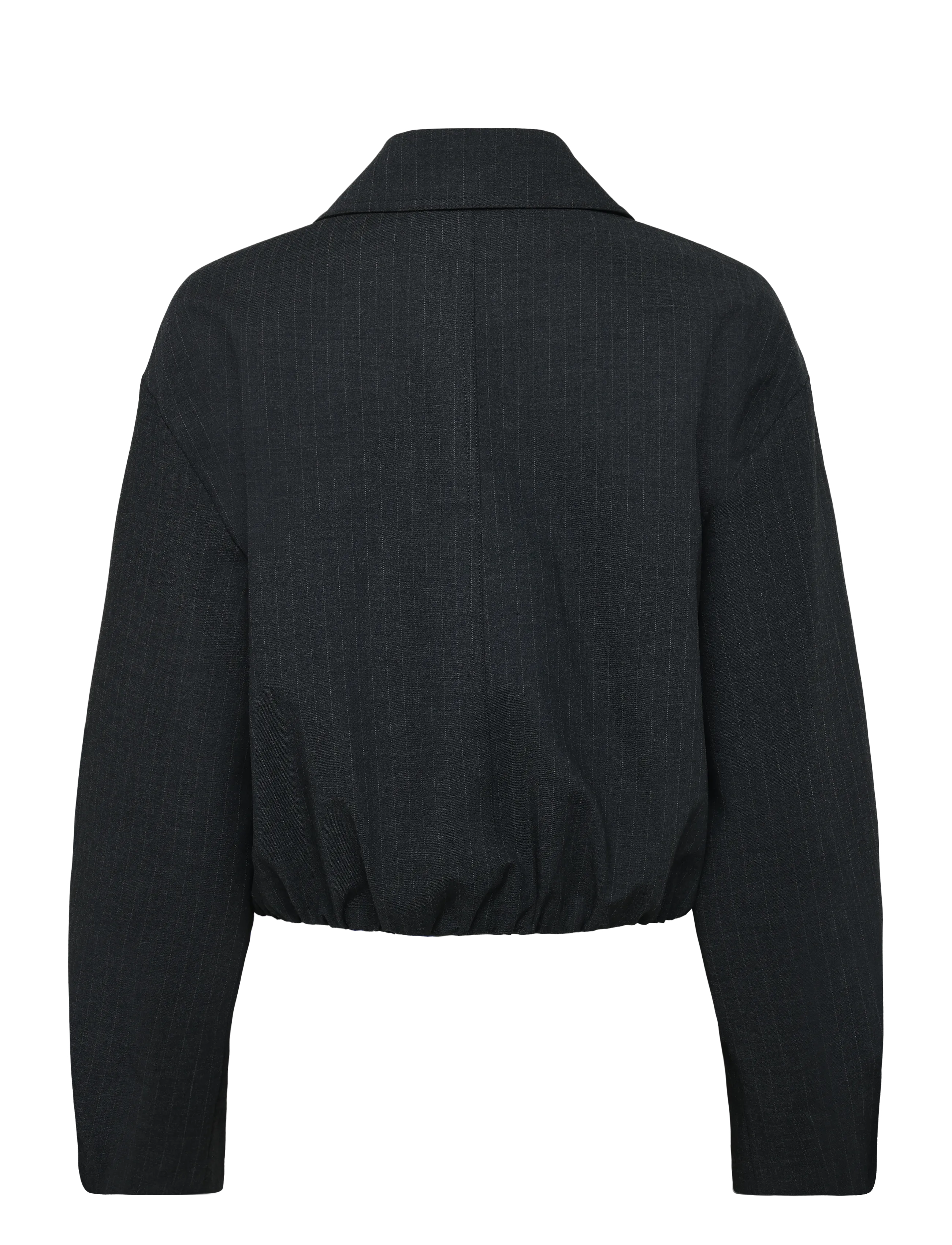 Mango - Pinstripe bomber jacket - vårjackor - grey - 2