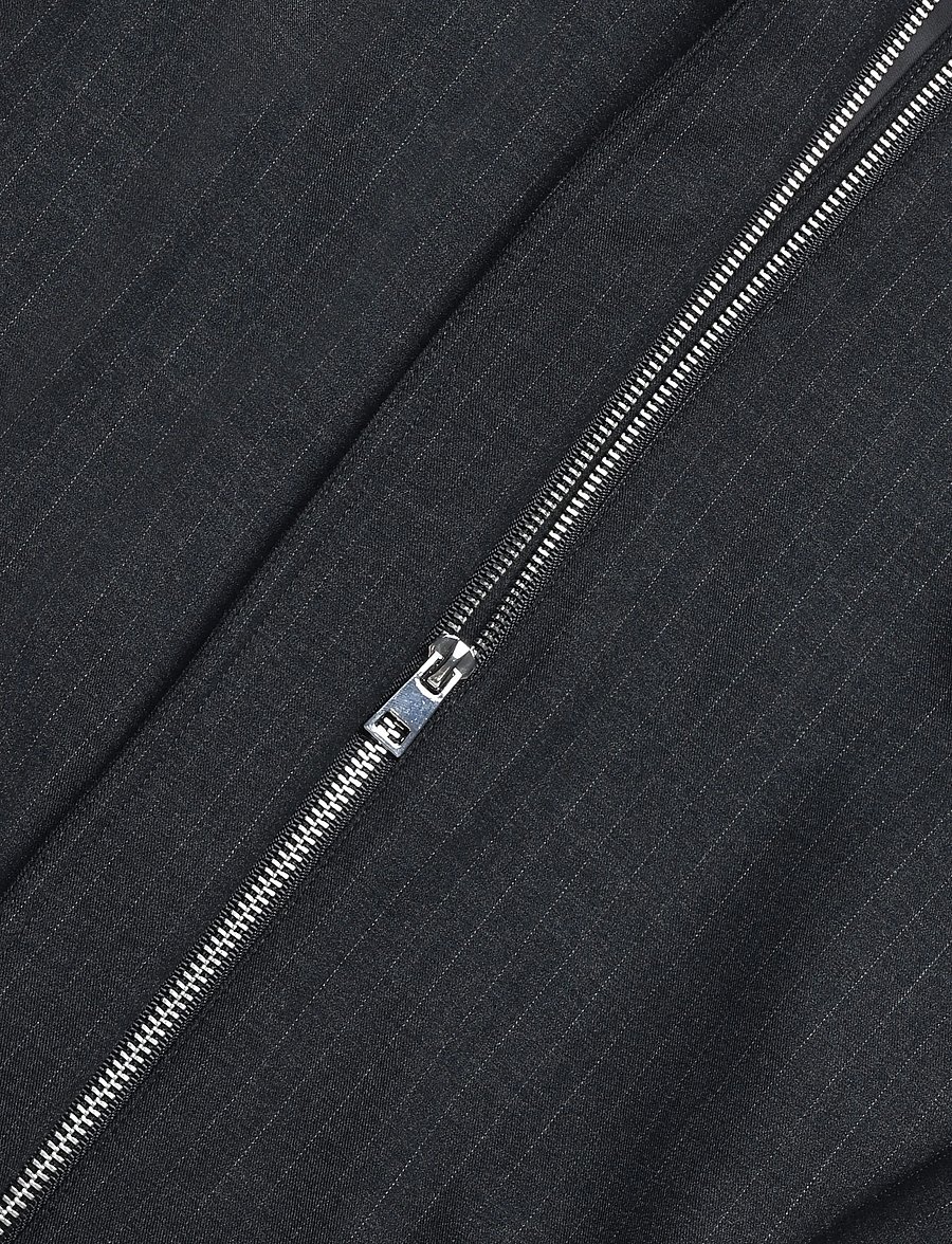 Mango - Pinstripe bomber jacket - vårjackor - grey - 5