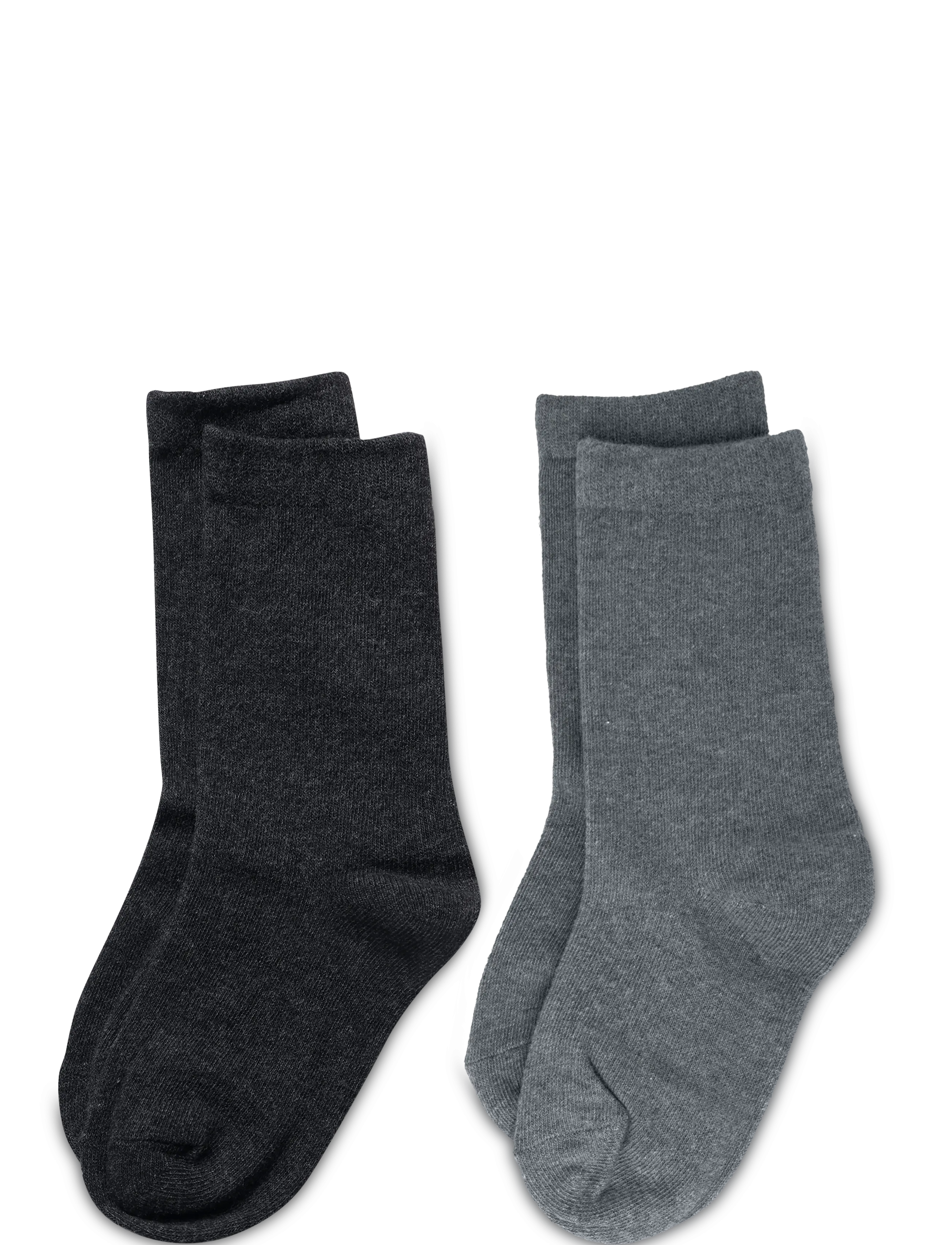 Mango 2 knit socks pack - Tøj - MEDIUM GREY / grey