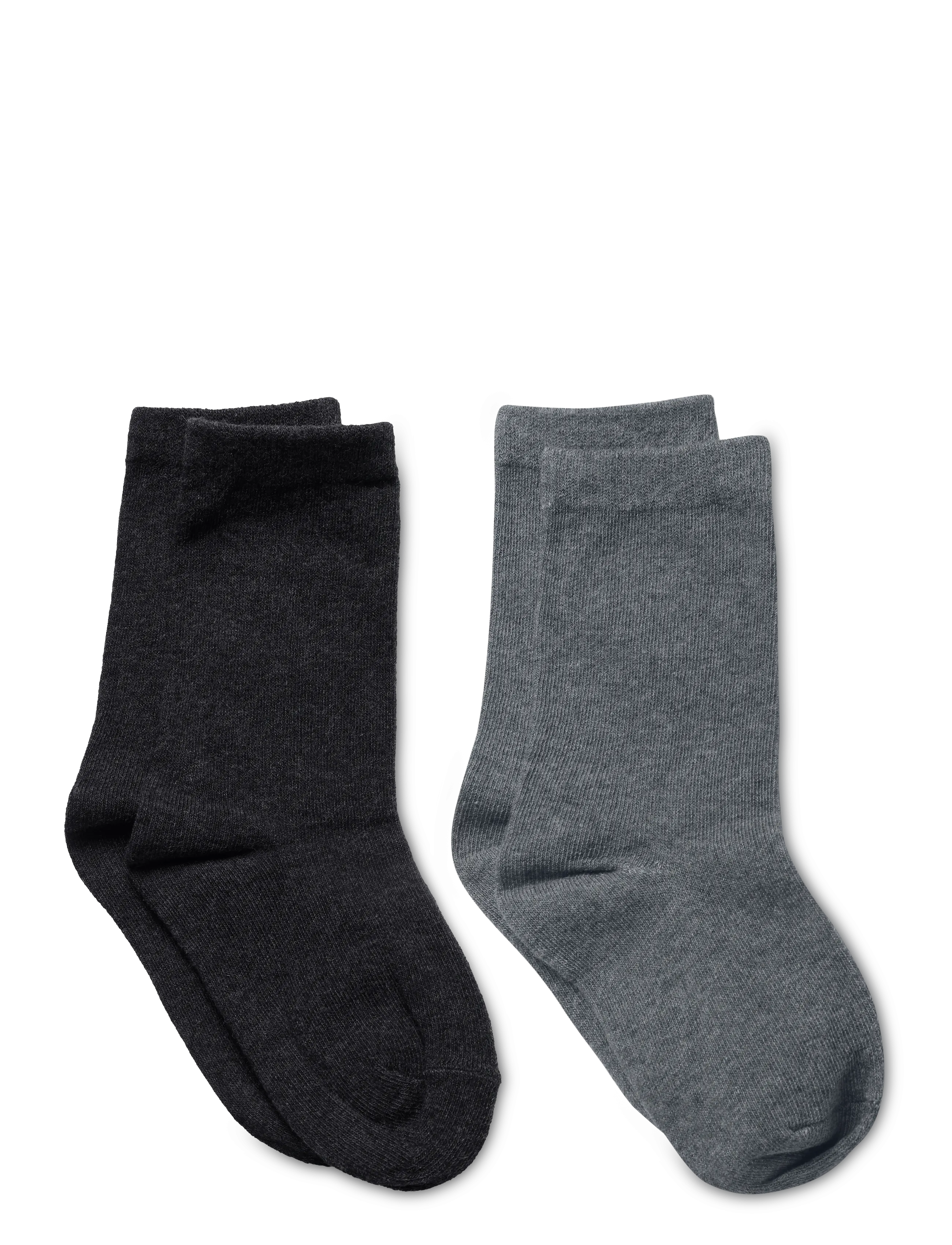 Mango - 2 knit socks pack - strømper - medium grey - 1