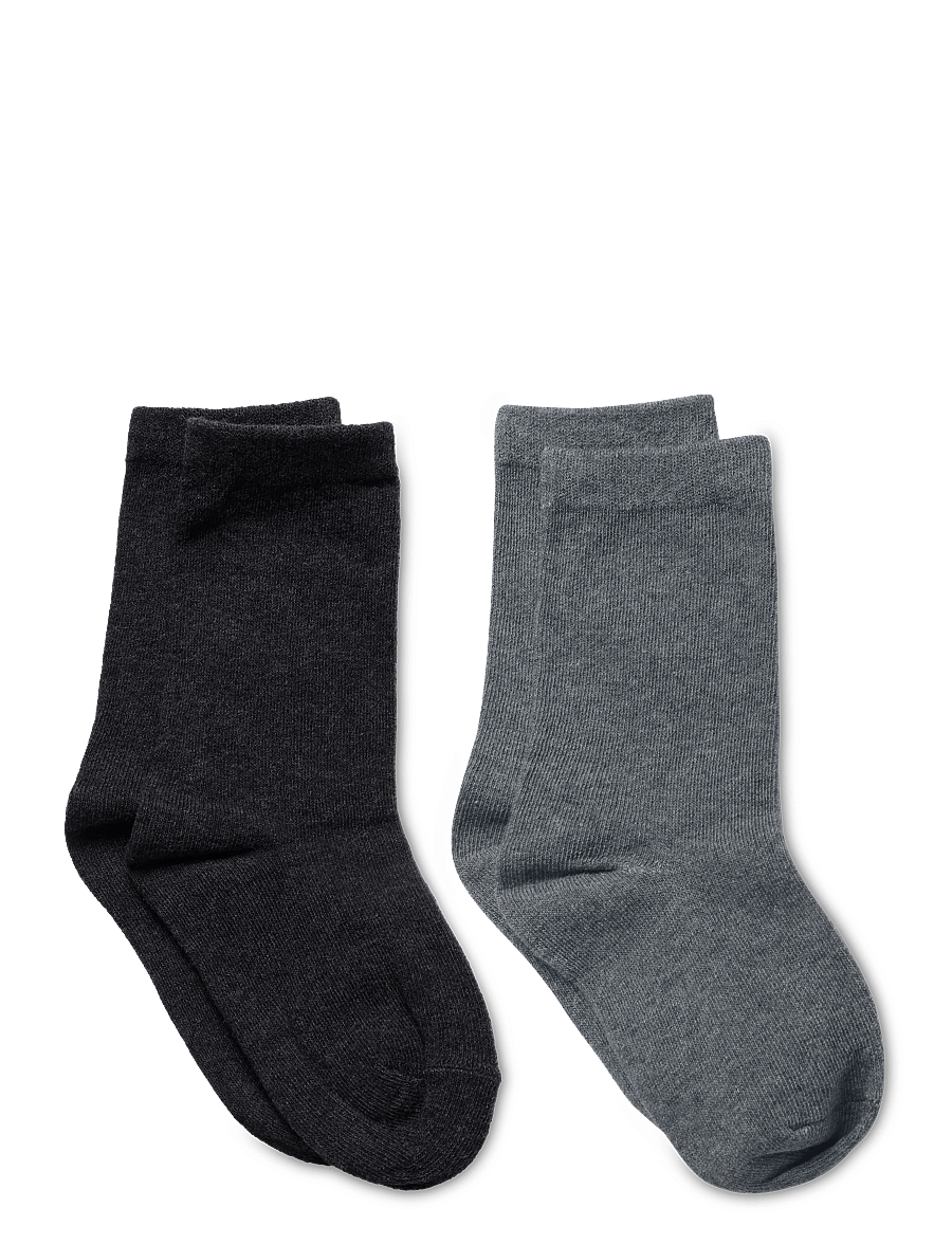 Mango - 2 knit socks pack - strømper - medium grey - 1
