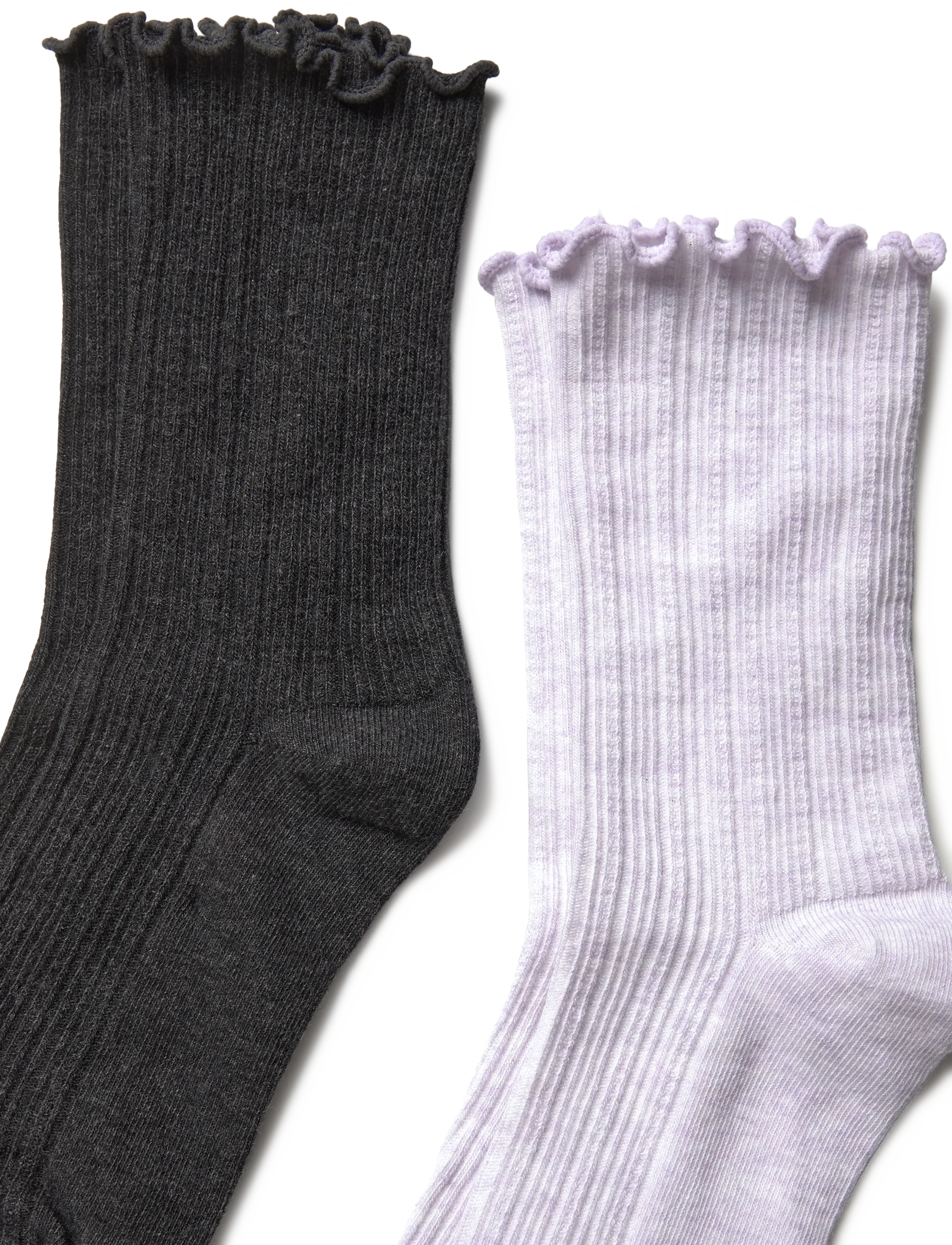Mango - 2 pack ribbed socks - strømper - lt-pastel purple - 2