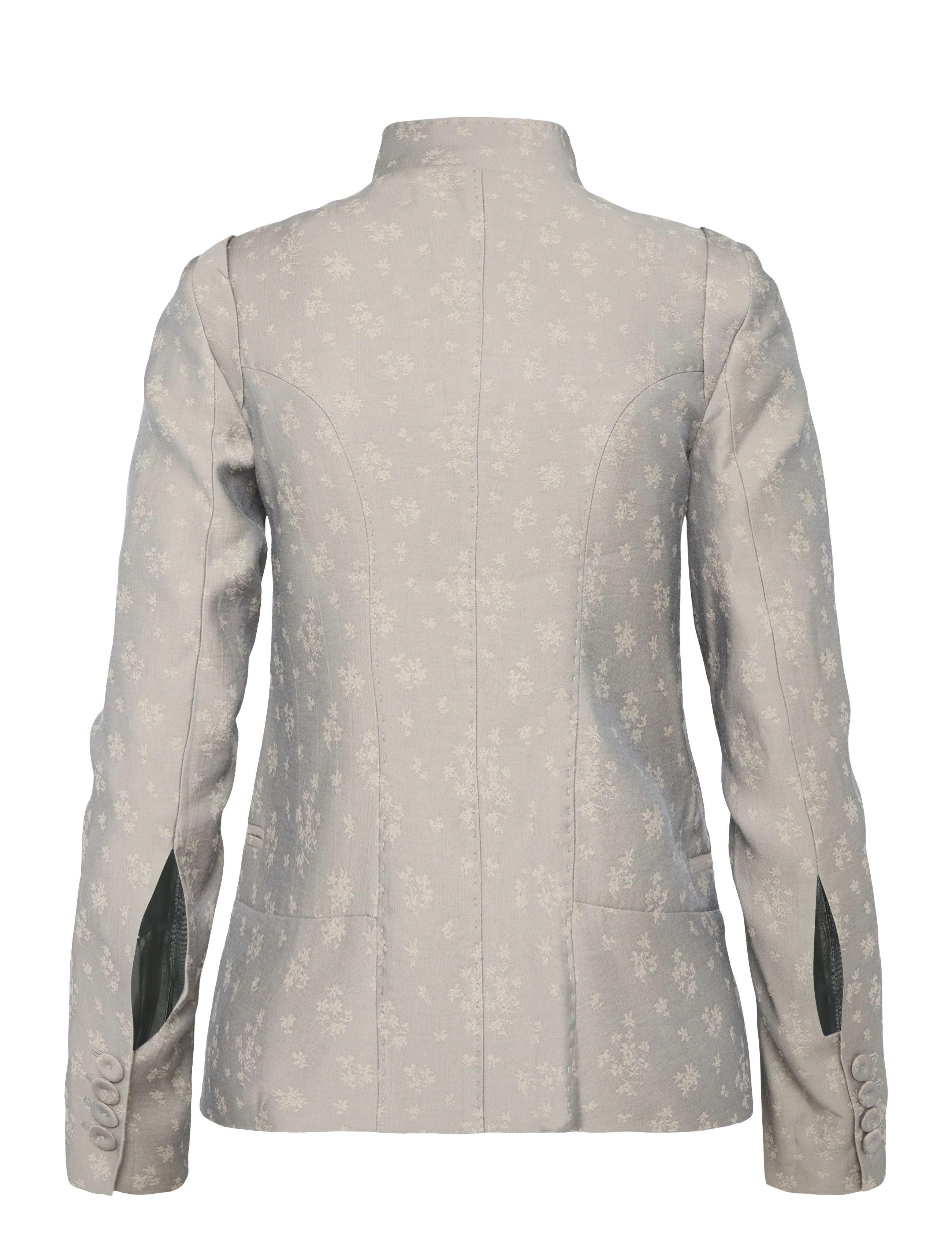 Mango - Jacquard jacket with lapel - enkeltradede blazere - medium blue - 2