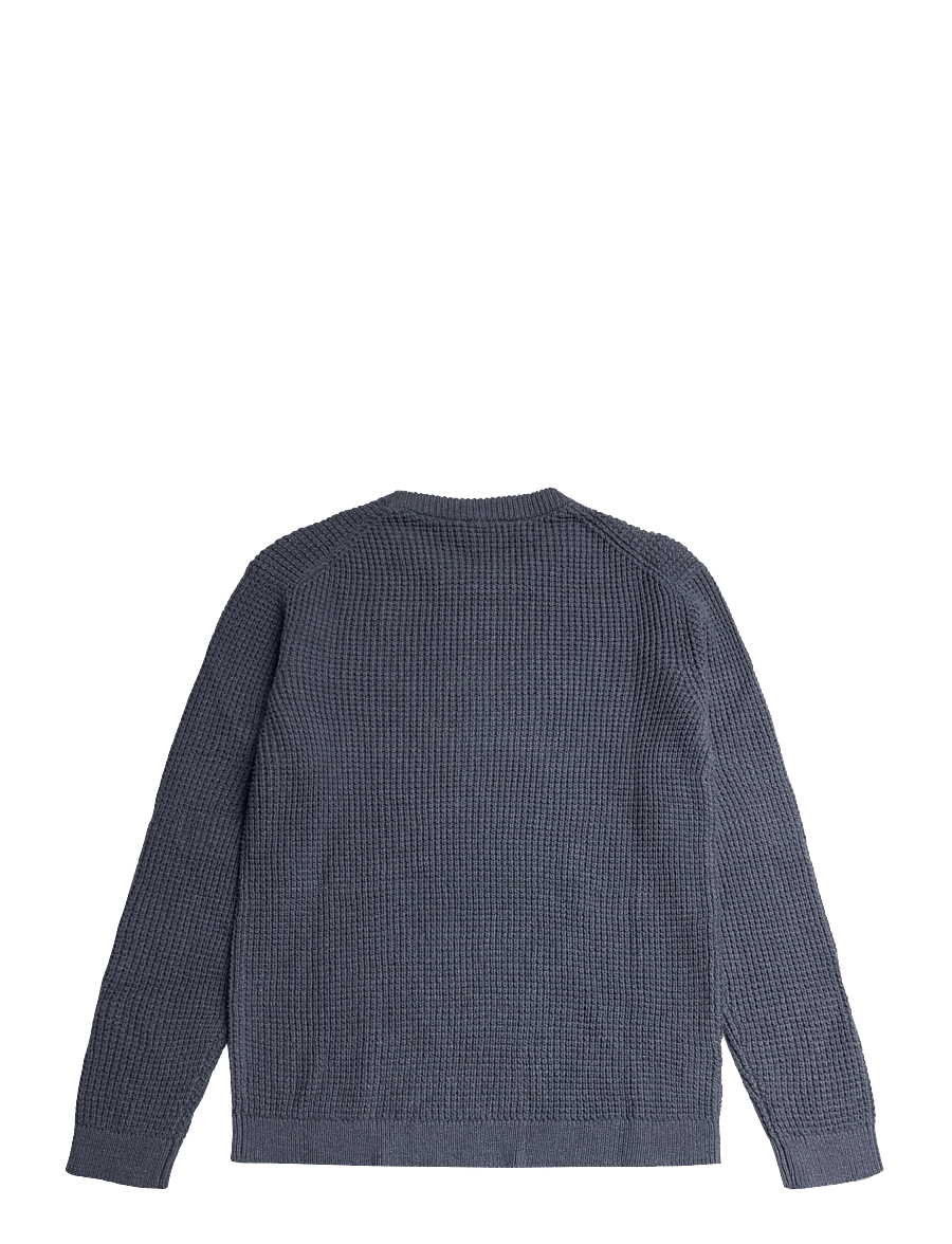 Mango - Structured knitted sweater - trøjer - dark blue - 1