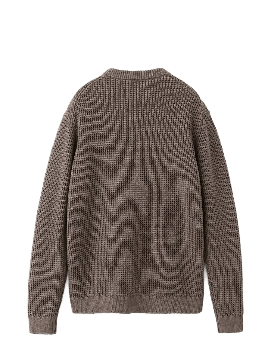Mango - Structured knitted sweater - trøjer - medium brown - 2