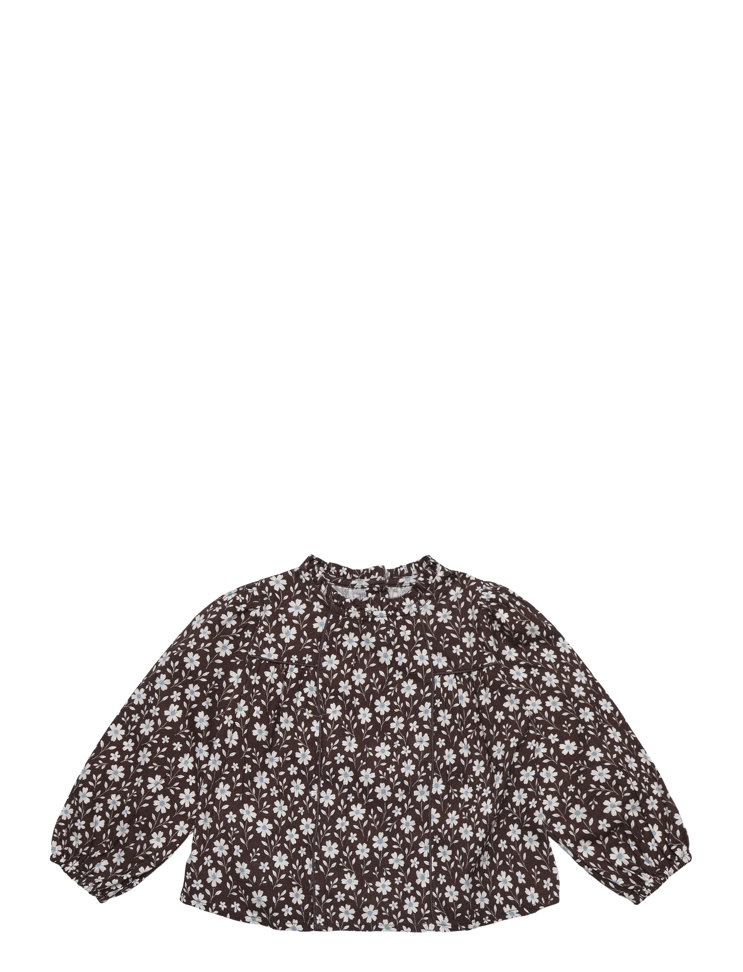 Mango Floral print blouse - Blusar & Tunikor - BROWN / brown