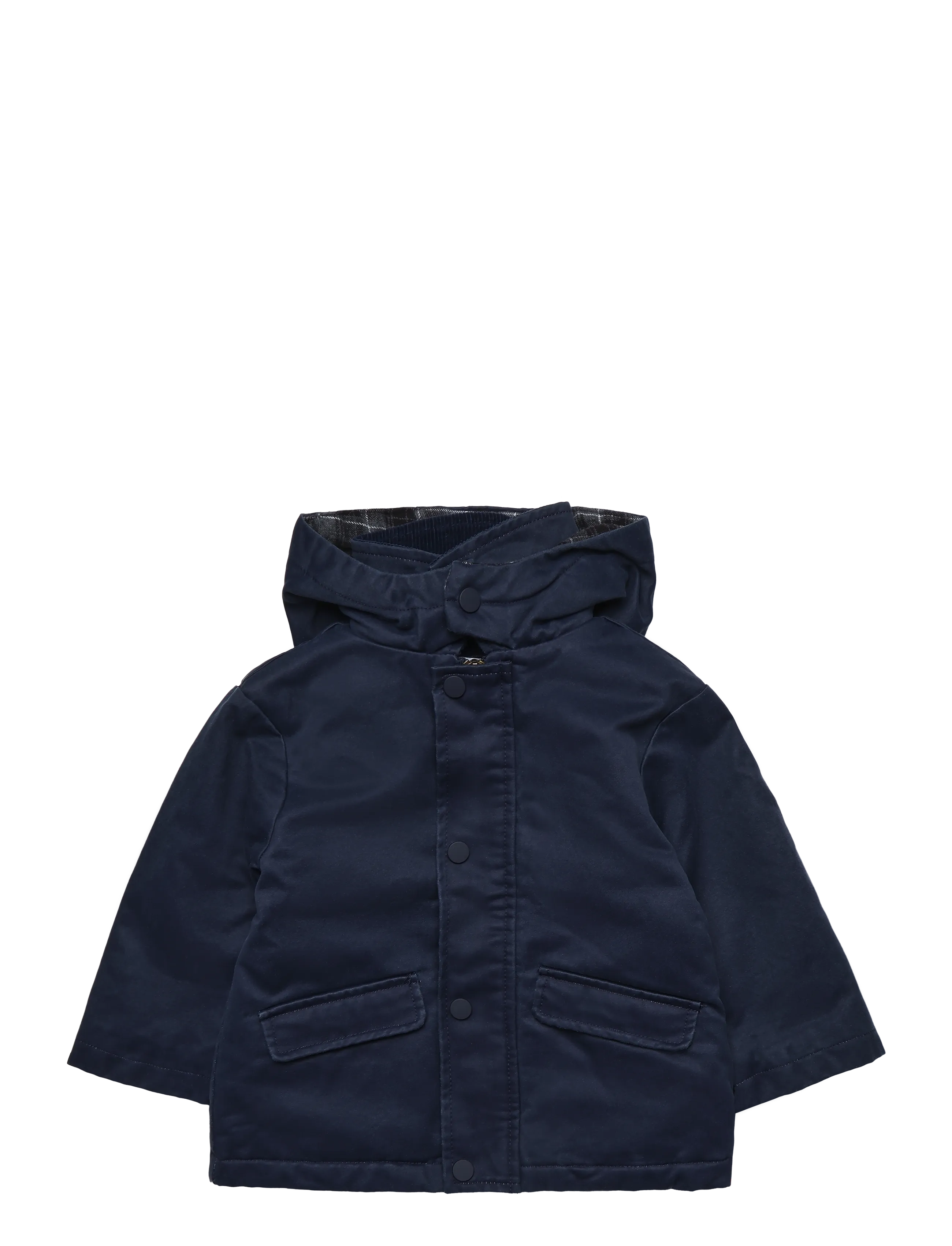 Mango Waxed jacket with hood - Regnjackor - NAVY / navy