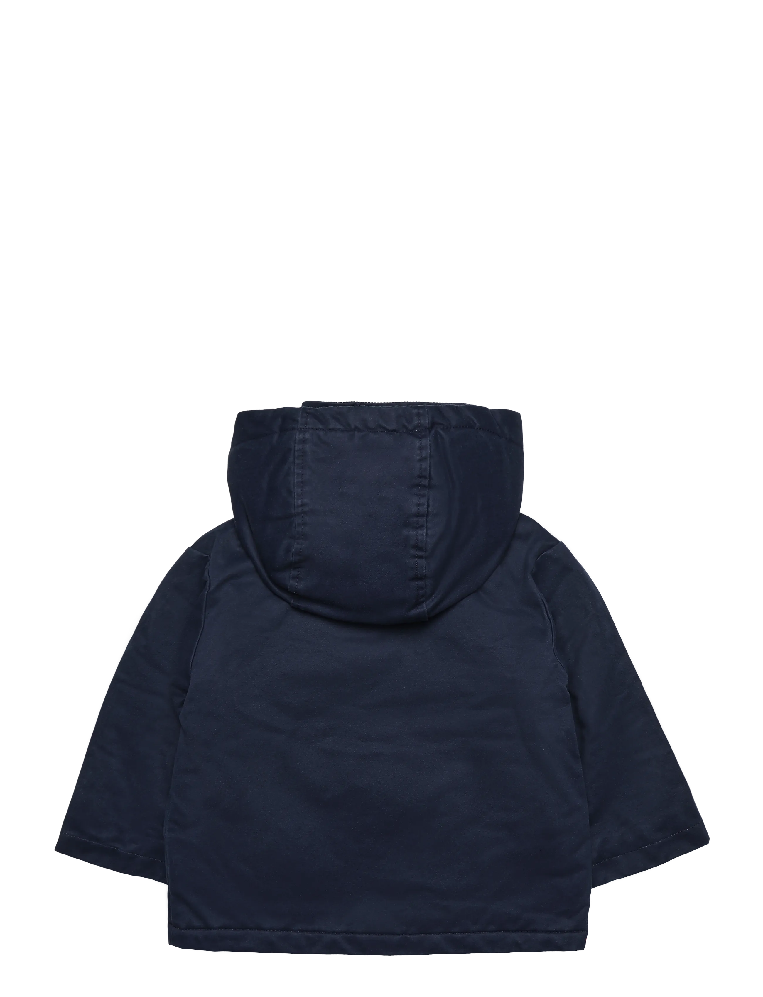 Mango - Waxed jacket with hood - regnjackor - navy - 1