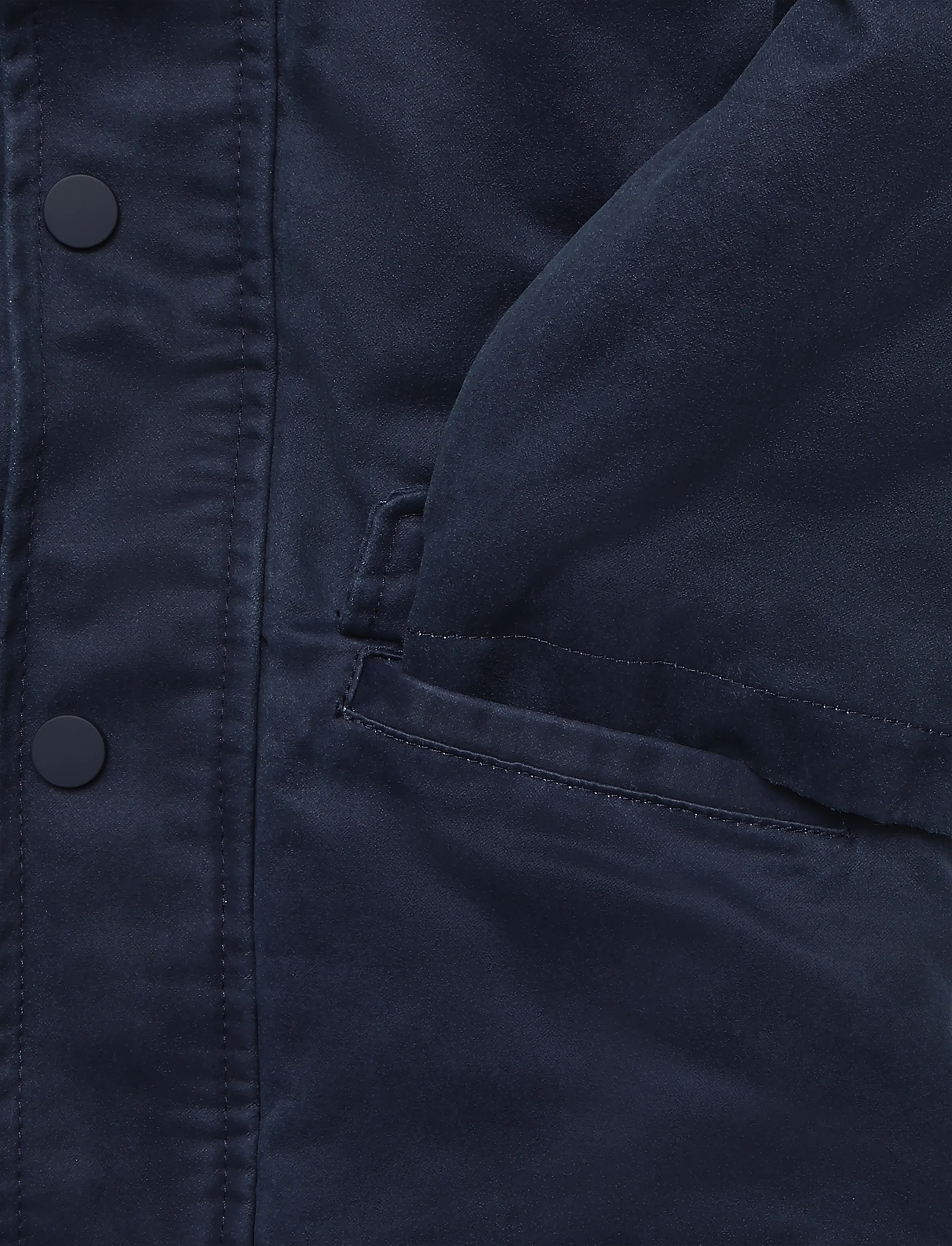 Mango - Waxed jacket with hood - regnjackor - navy - 3