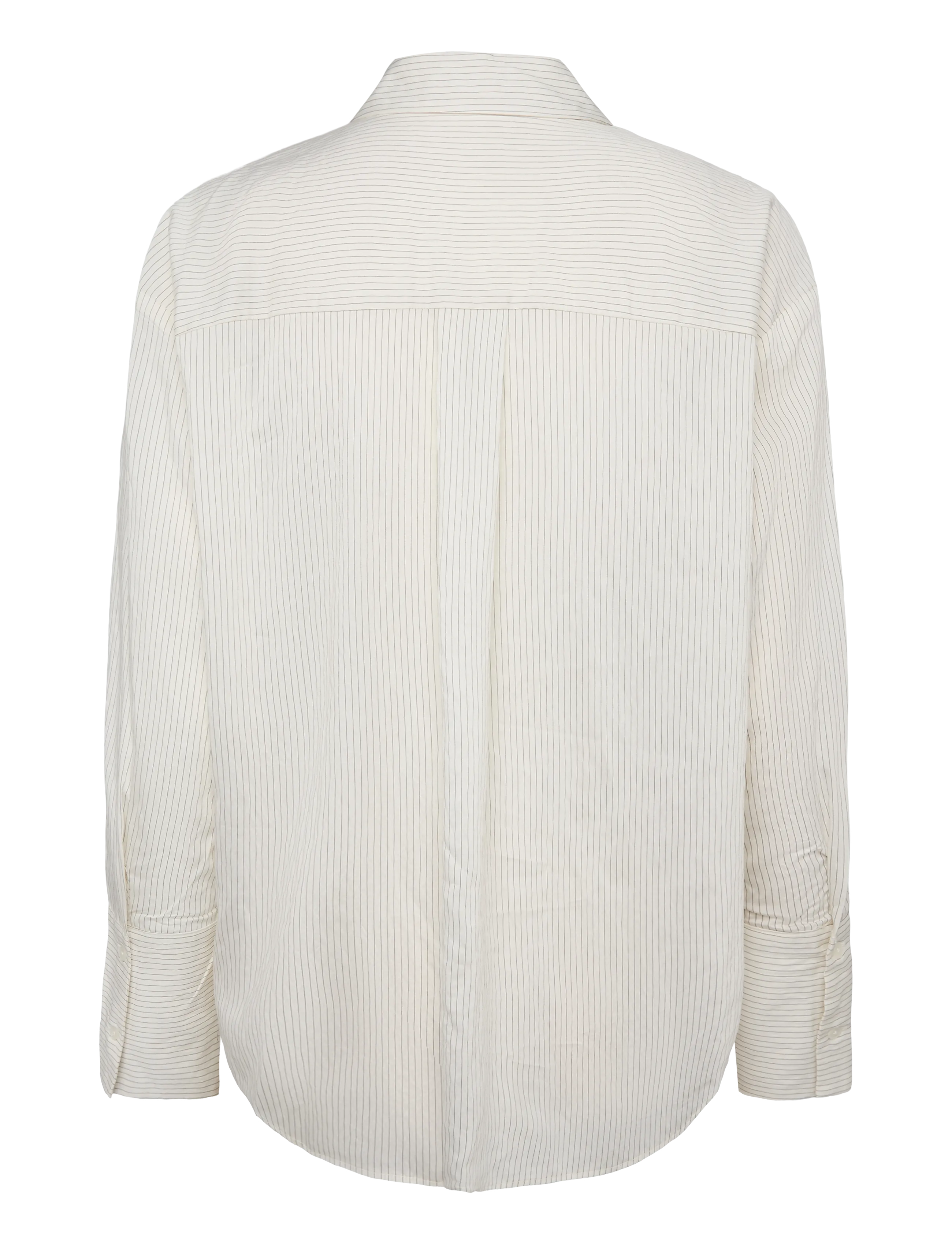 Mango - Flower embroidered striped shirt - langermede skjorter - natural white - 2
