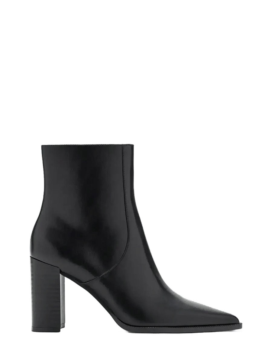 Mango - Pointed heel ankle boot - støvletter - black - 0