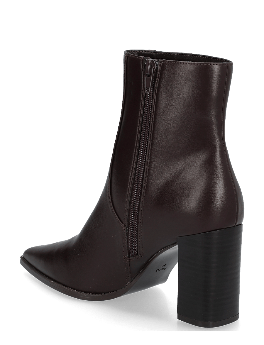 Mango - Pointed heel ankle boot - støvletter - dark brown - 1