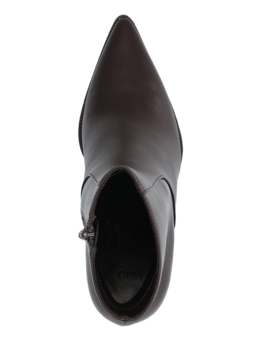 Mango - Pointed heel ankle boot - støvletter - dark brown - 3