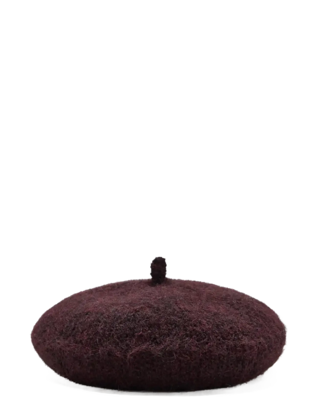 Mango Wool-blend beret - Mango - DARK RED / burgundy