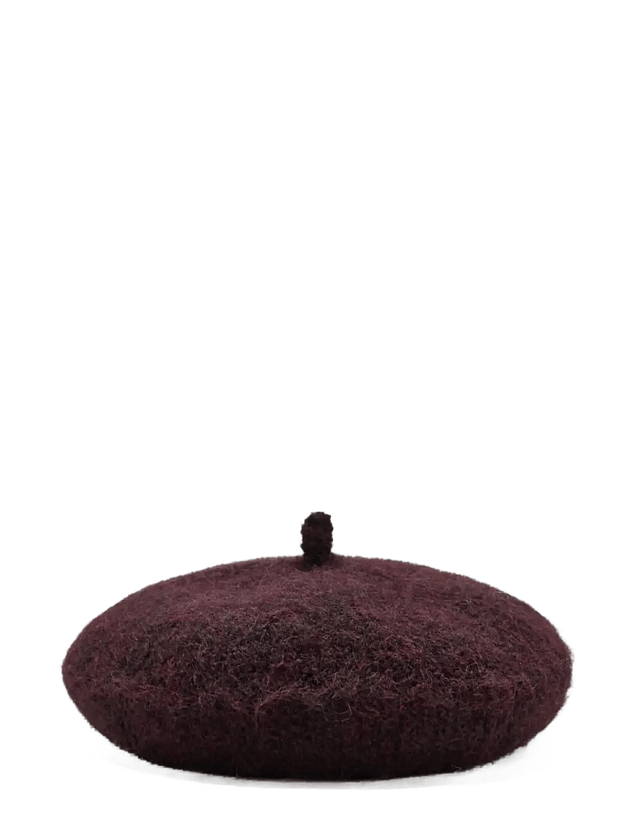 Mango - Wool-blend beret - hatte - dark red - 0