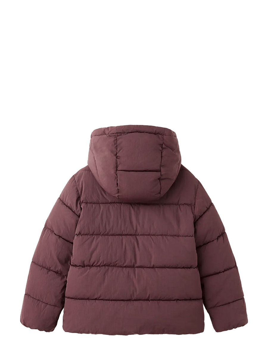 Mango - Hood puffer coat - quiltade jackor - dark red - 1