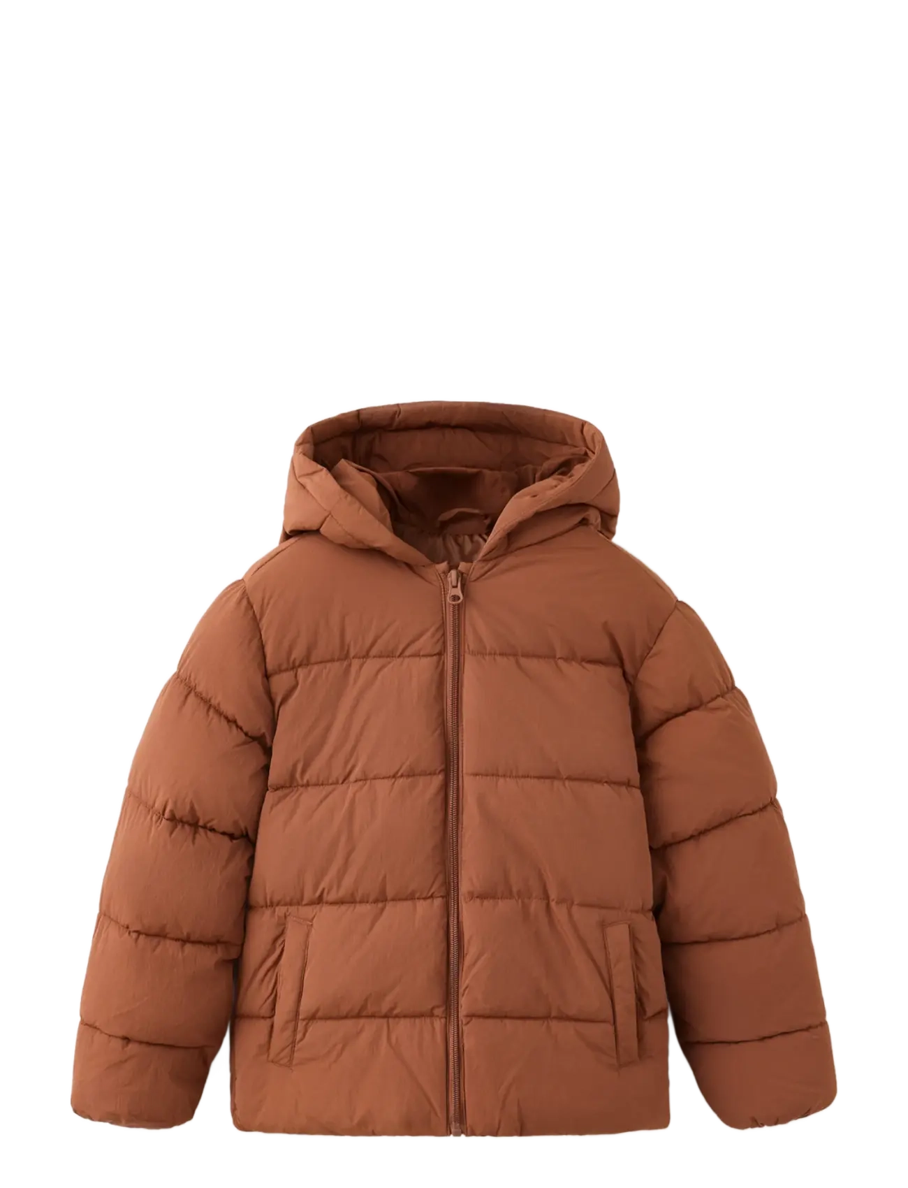 Mango Hood puffer coat - Quiltade jackor - RUST - COPPER / brown