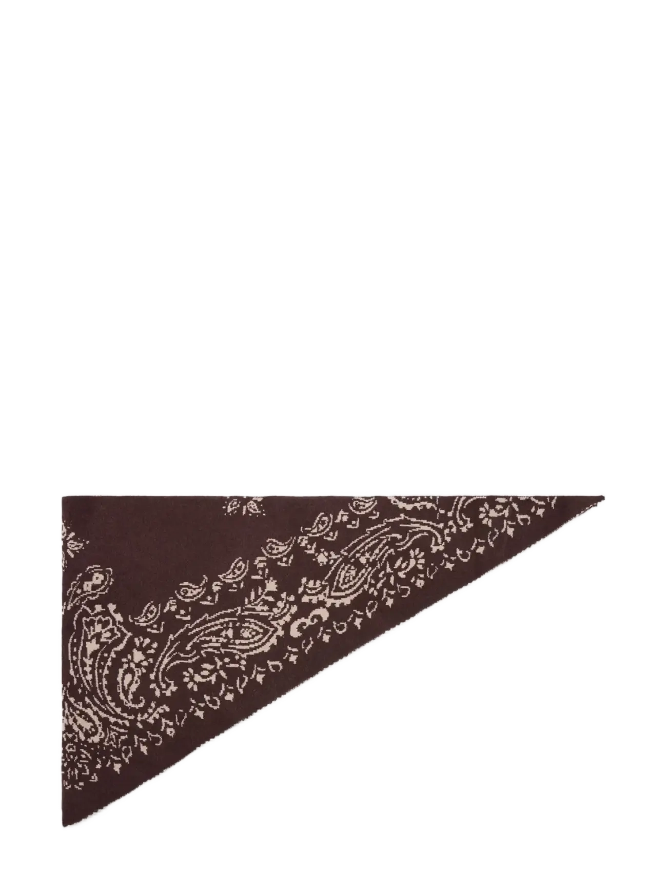 Mango Printed knit scarf - Accessoarer - DARK BROWN / brown