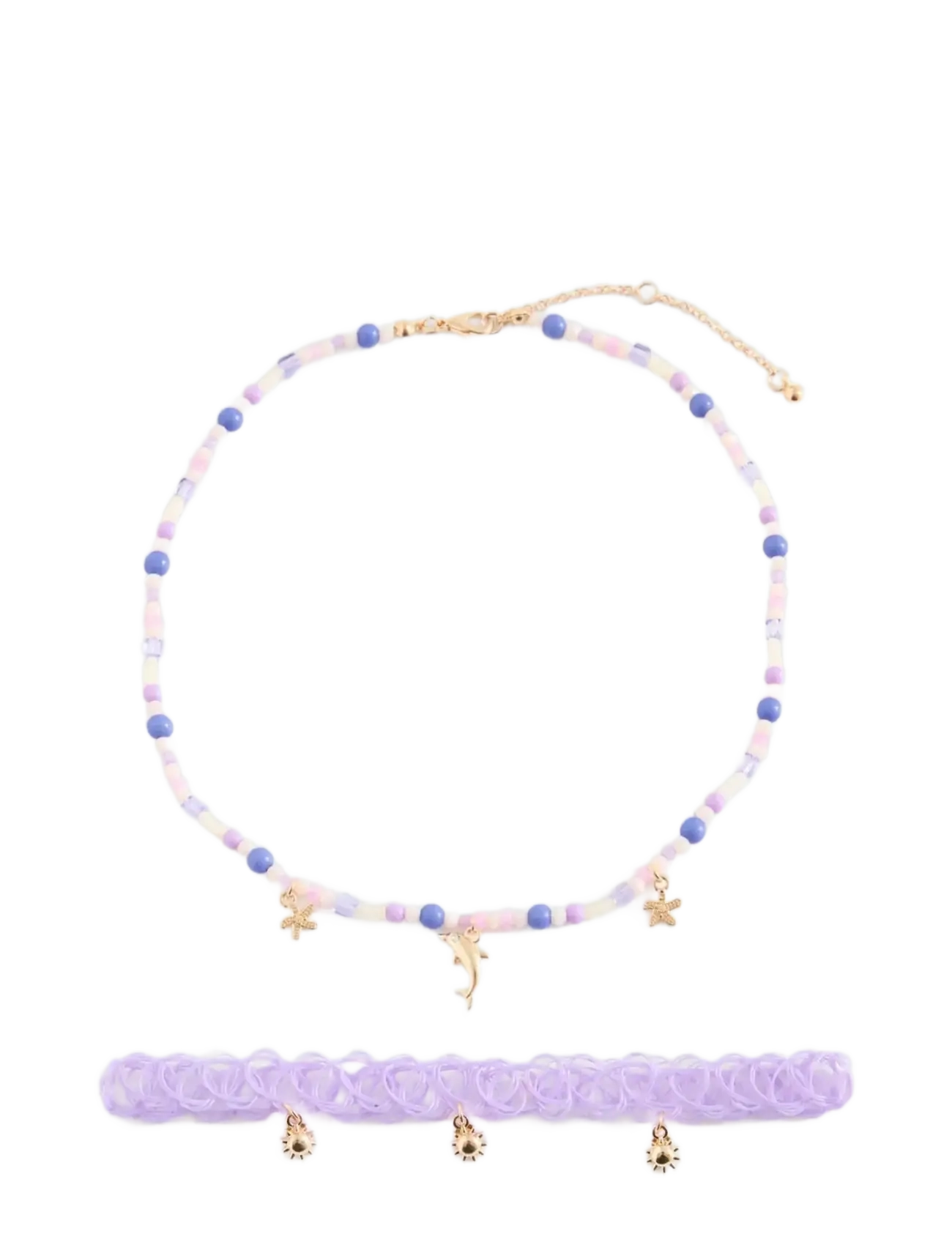Mango Combined Necklace Pack, One Size, Kids Jewellery, Lila - Necklaces, Kinder
