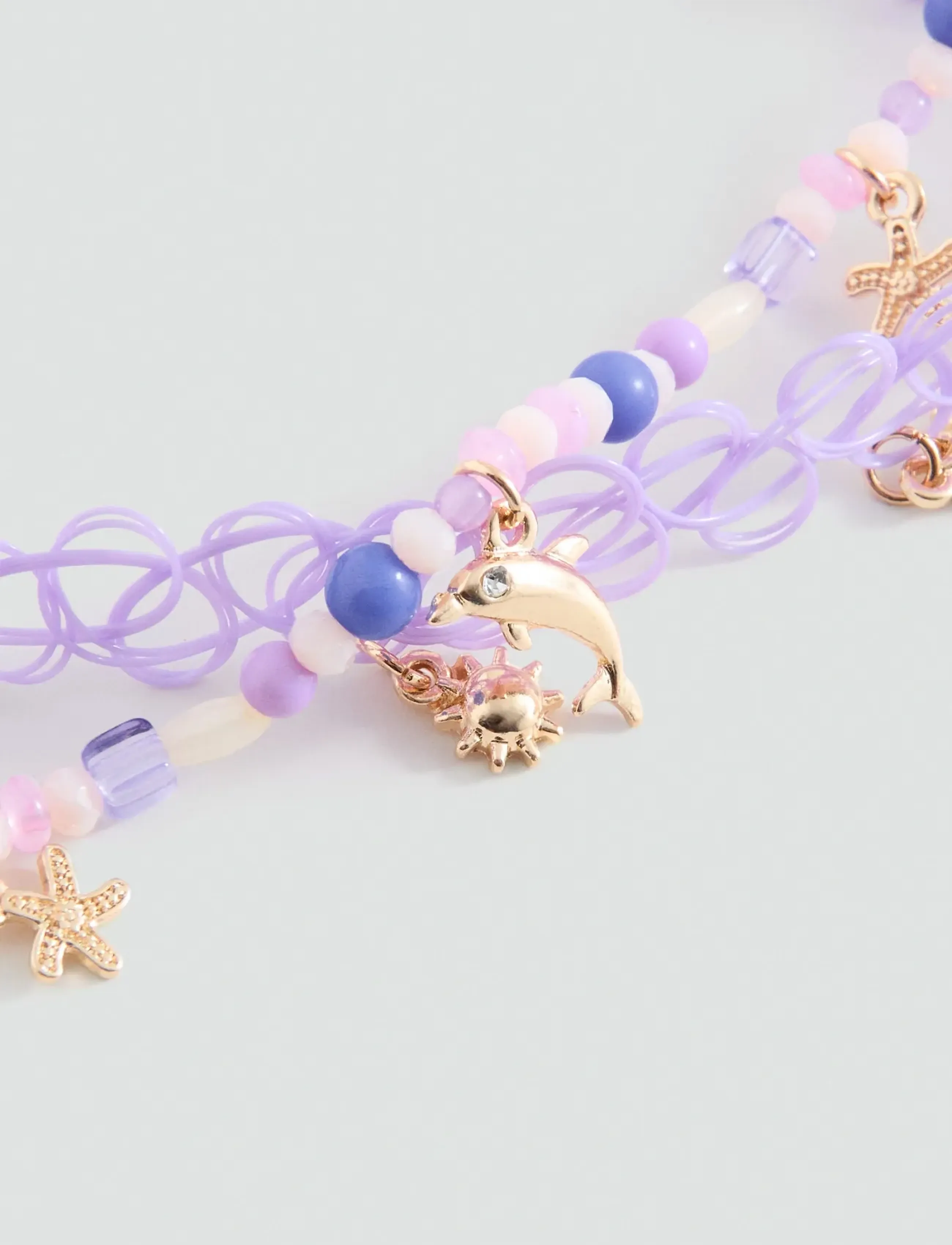 Mango - Combined necklace pack - halskæder - lt-pastel purple - 1
