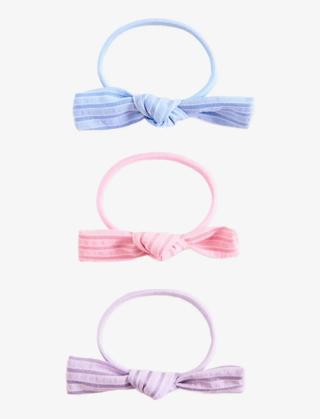Mango - Bow hair ties 3 pack - hårband - lt-pastel blue - 0