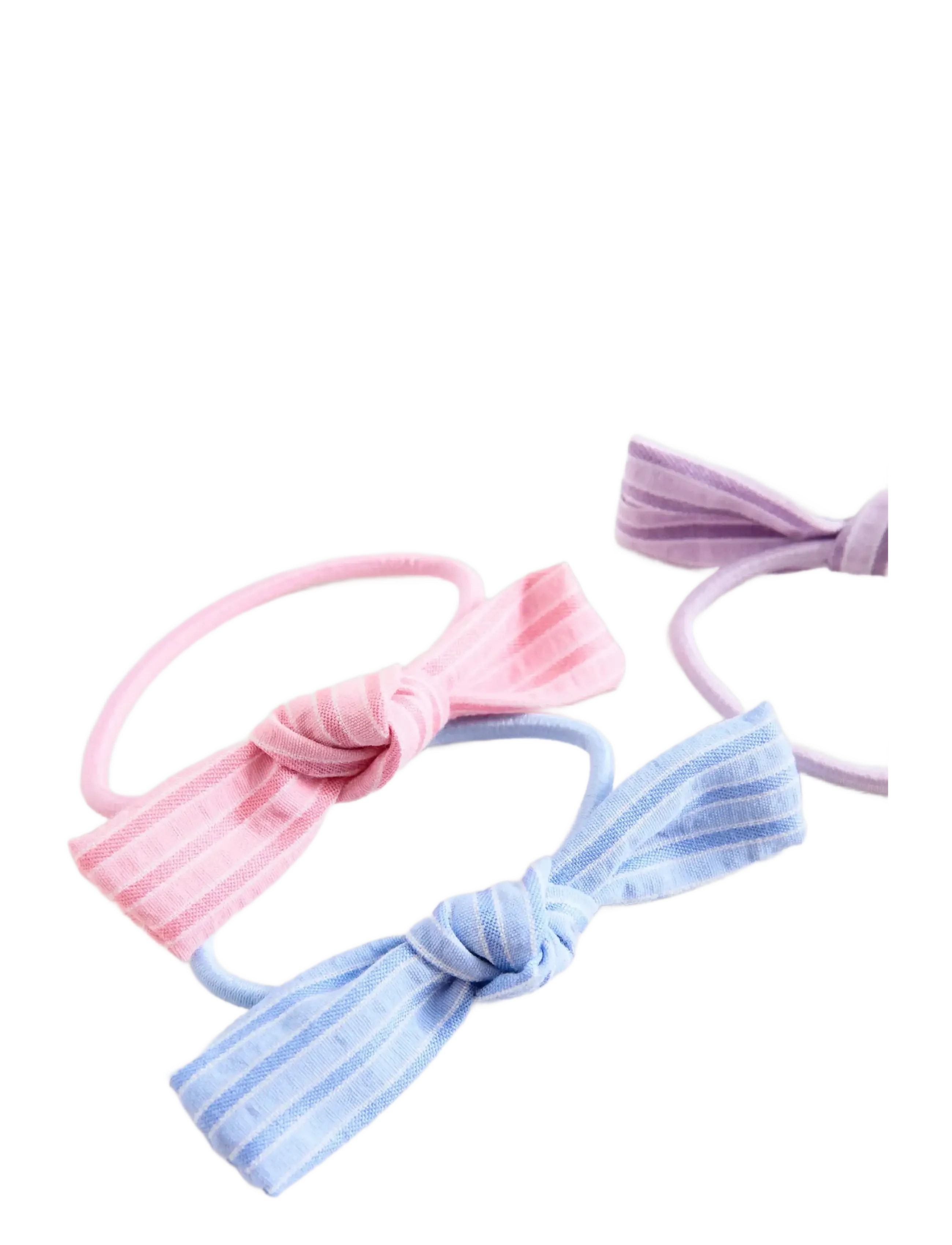 Mango - Bow hair ties 3 pack - hårbånd - lt-pastel blue - 1
