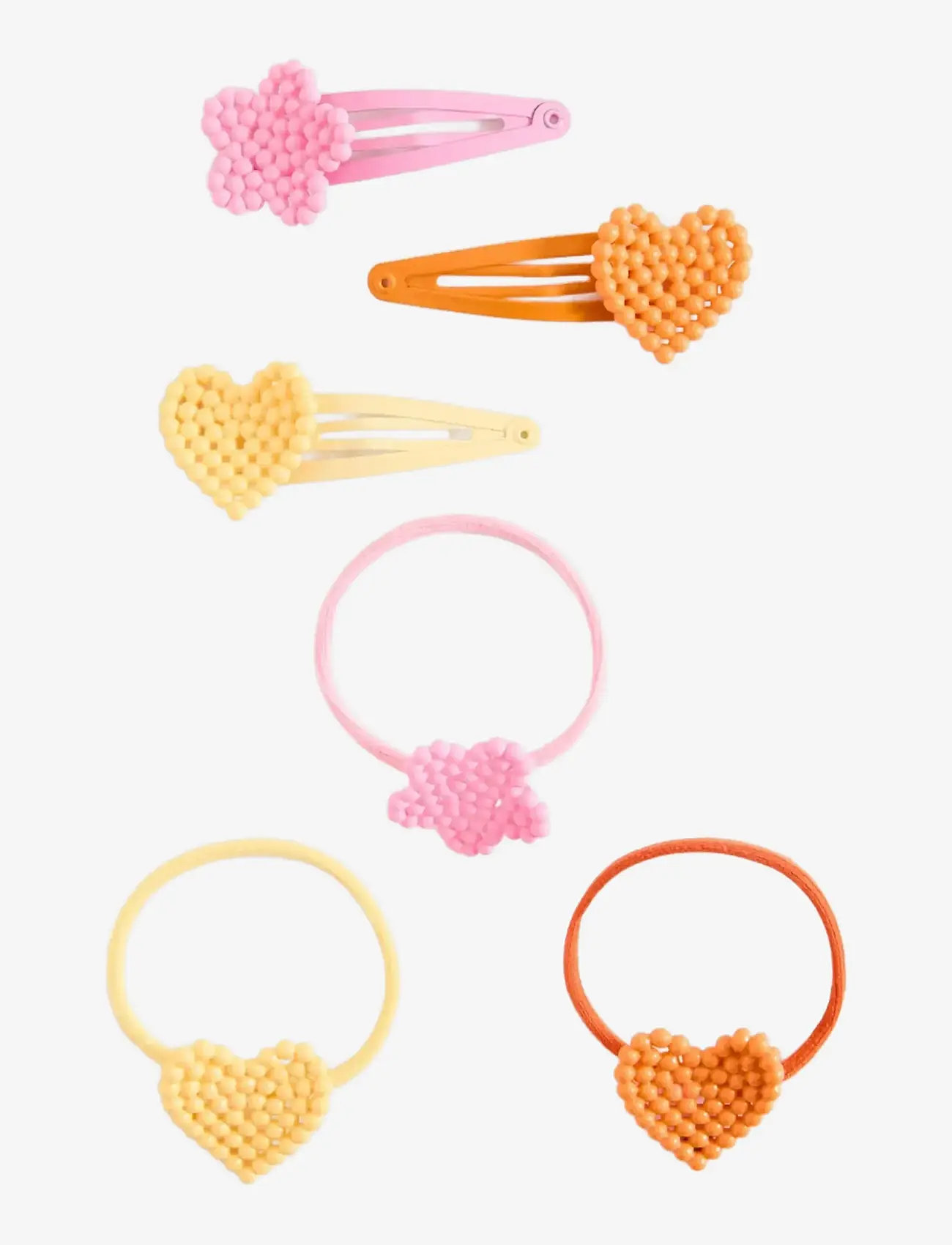 Mango - Pack of rubber bands and clips - hårspænder - pink - 0