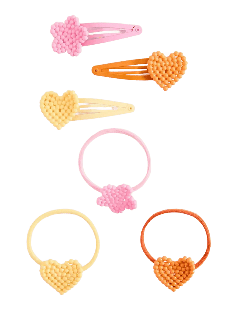 Mango - Pack of rubber bands and clips - hårspænder - pink - 0
