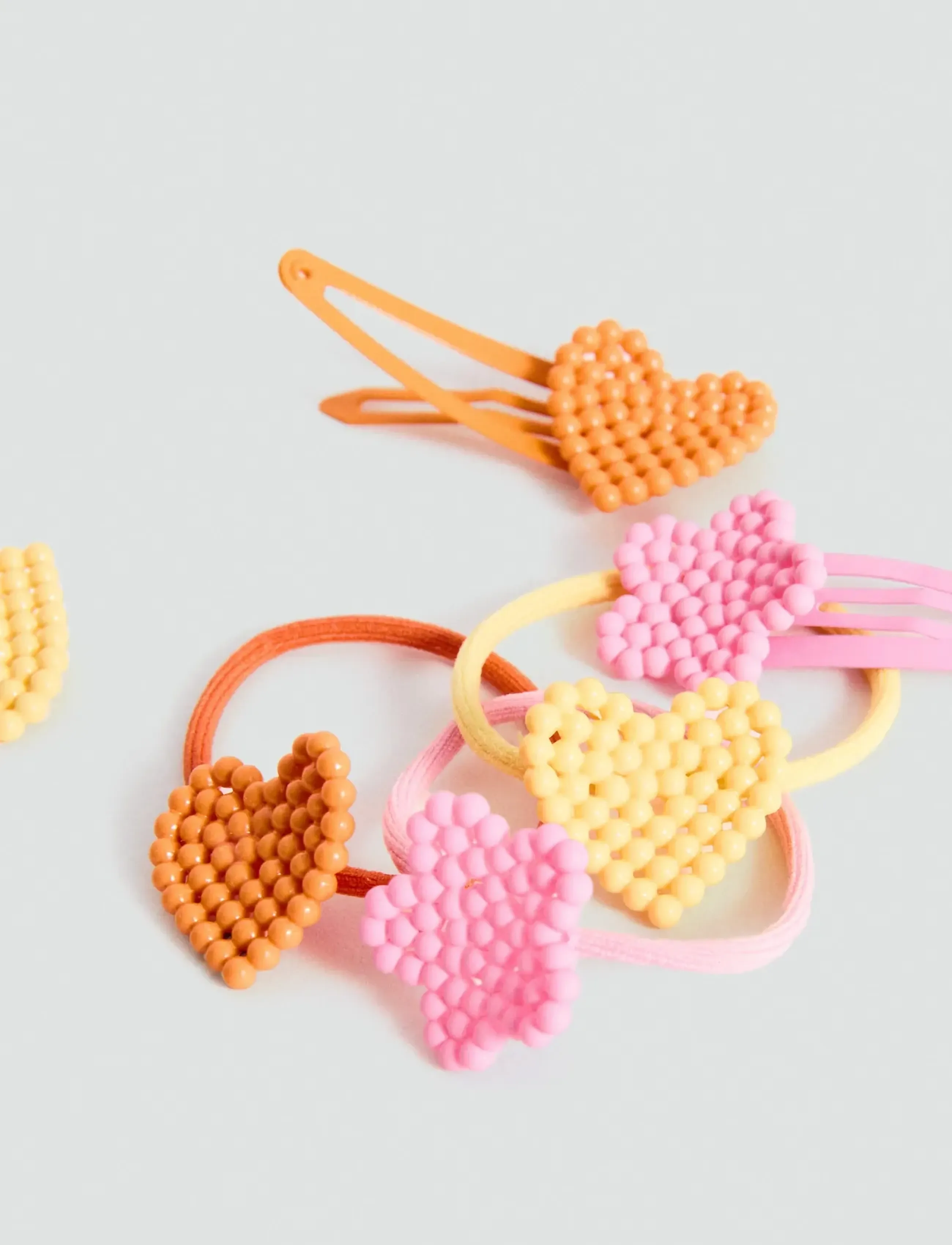Mango - Pack of rubber bands and clips - hårklämmor - pink - 1