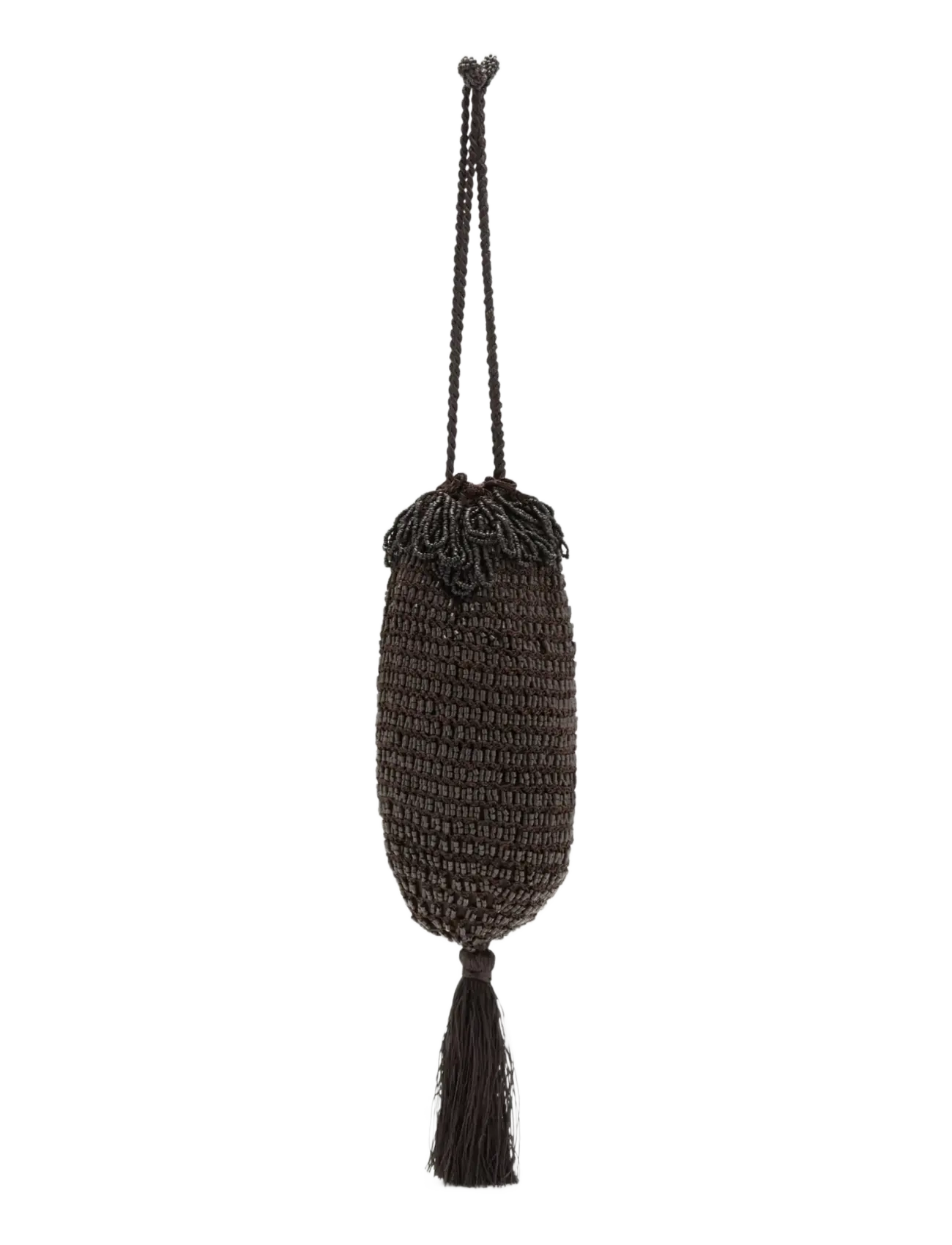 Mango Beaded Handbag, Kvinder, Perlebesat Håndtaske, Brun, Str: ONE SIZE