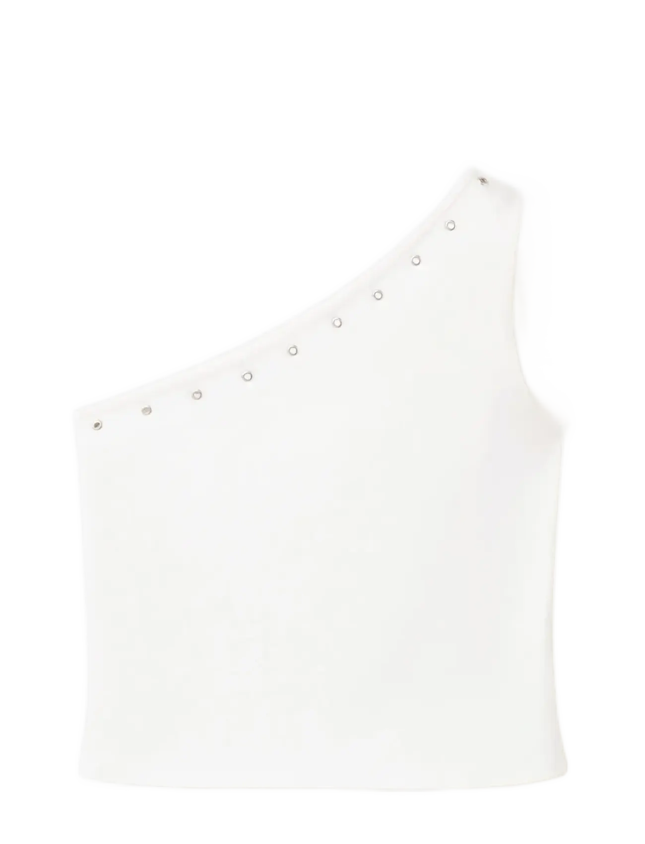 Mango - Asymmetric eyelets top - Ærmeløs undertrøje - natural white - 1